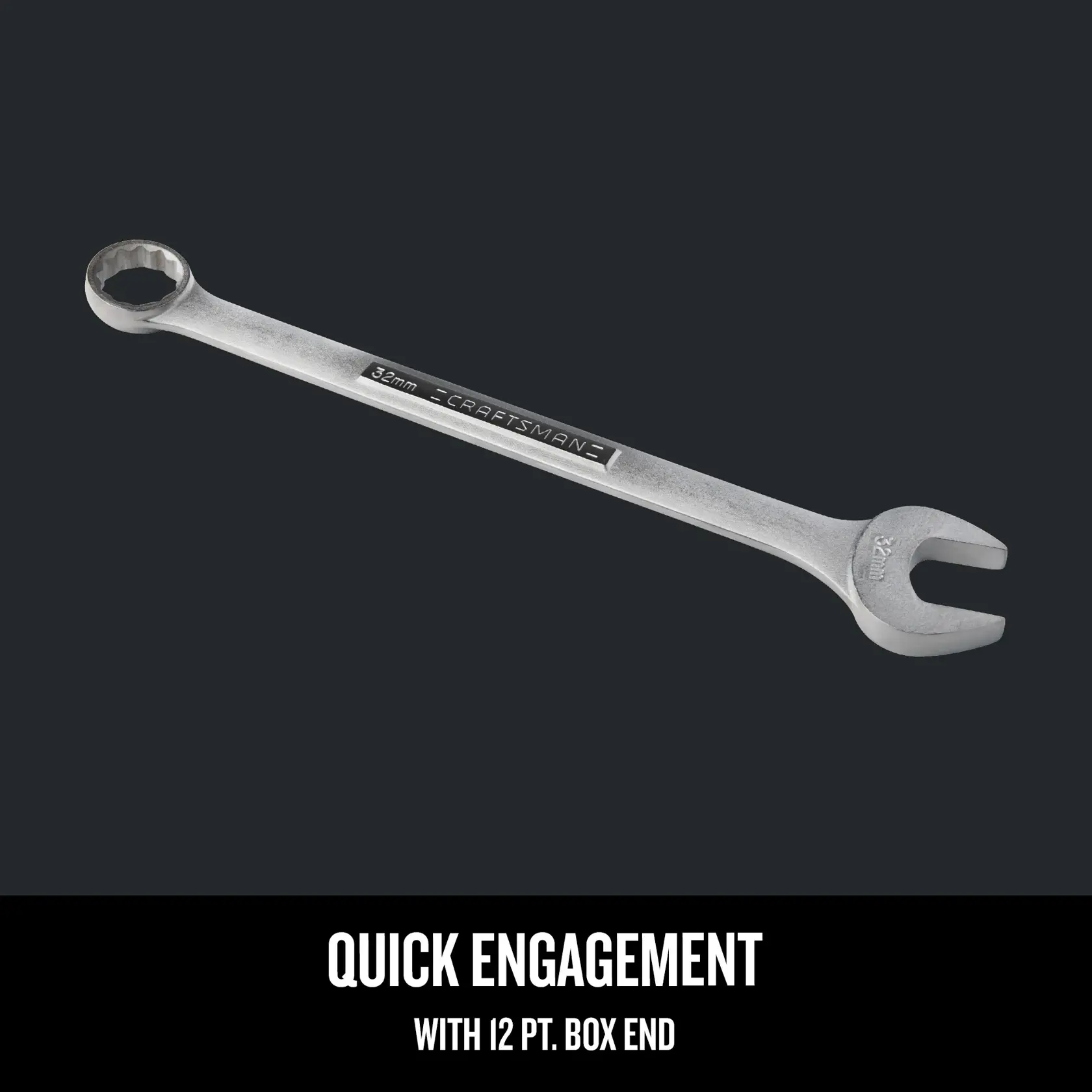 Graphic of CRAFTSMAN Wrenches: Combination highlighting product features