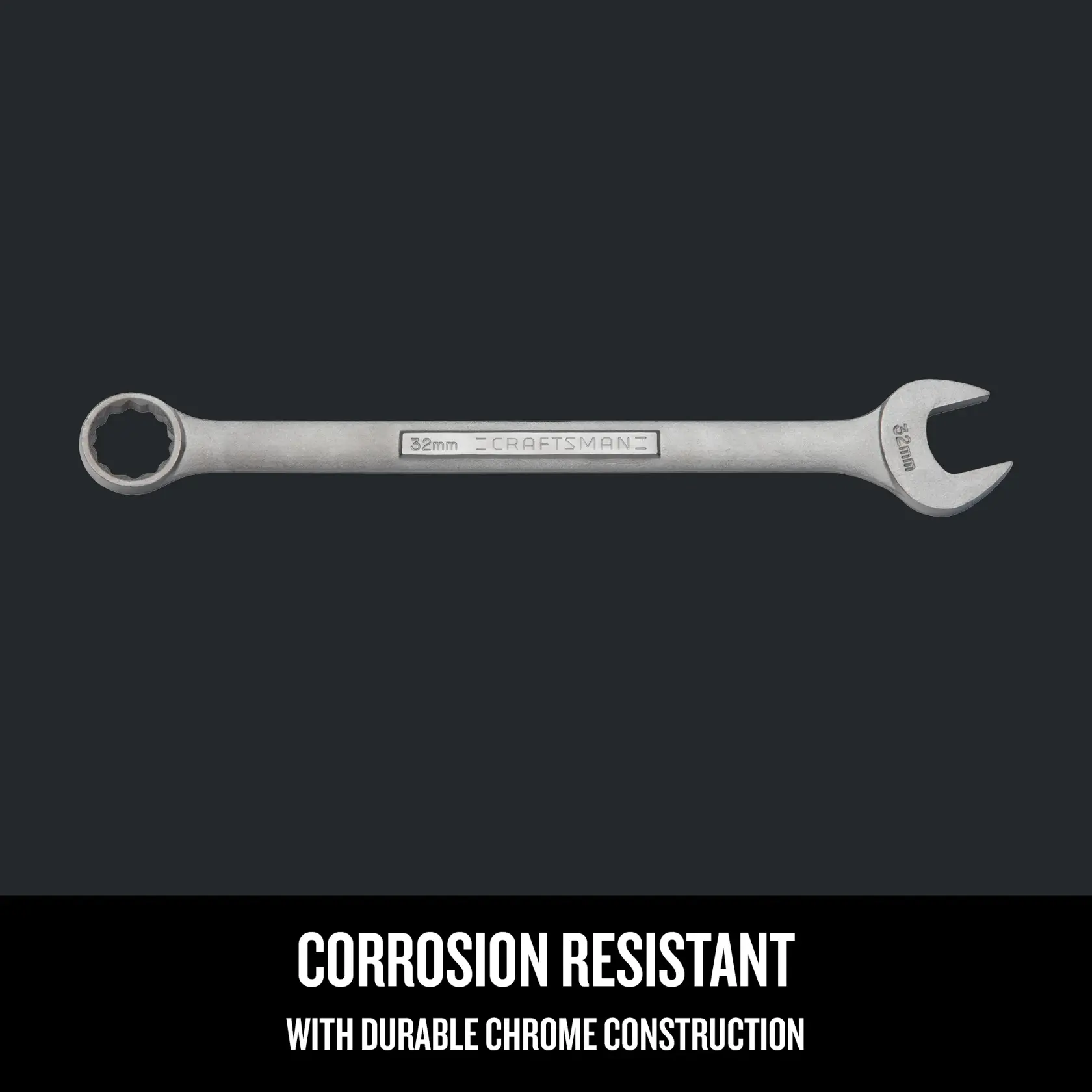 Graphic of CRAFTSMAN Wrenches: Combination highlighting product features
