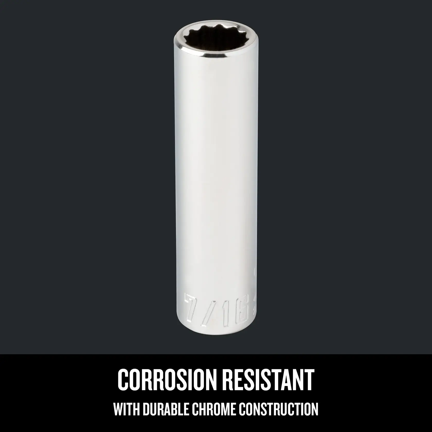 Graphic of CRAFTSMAN Sockets: 12-Point highlighting product features