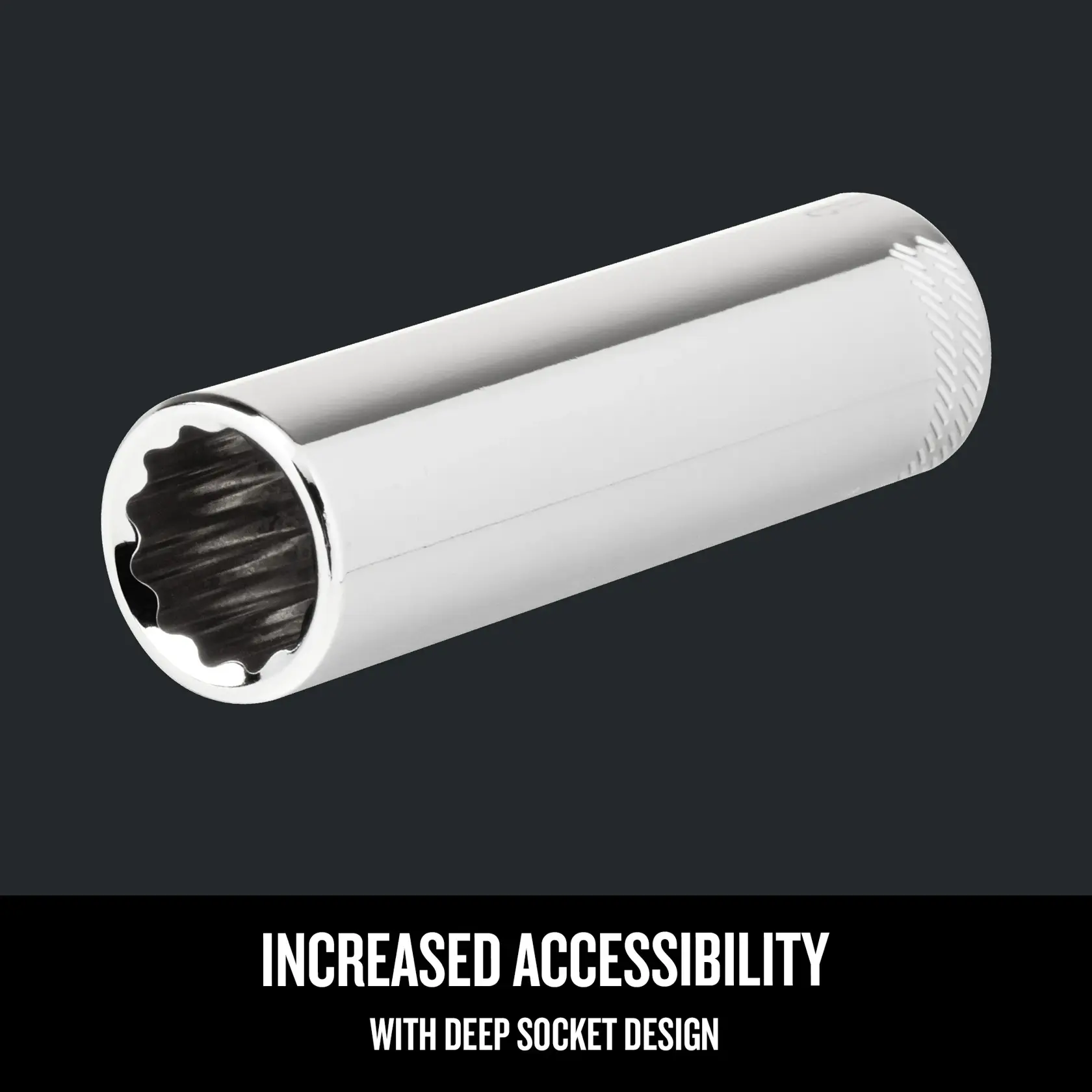Graphic of CRAFTSMAN Sockets: 12-Point highlighting product features
