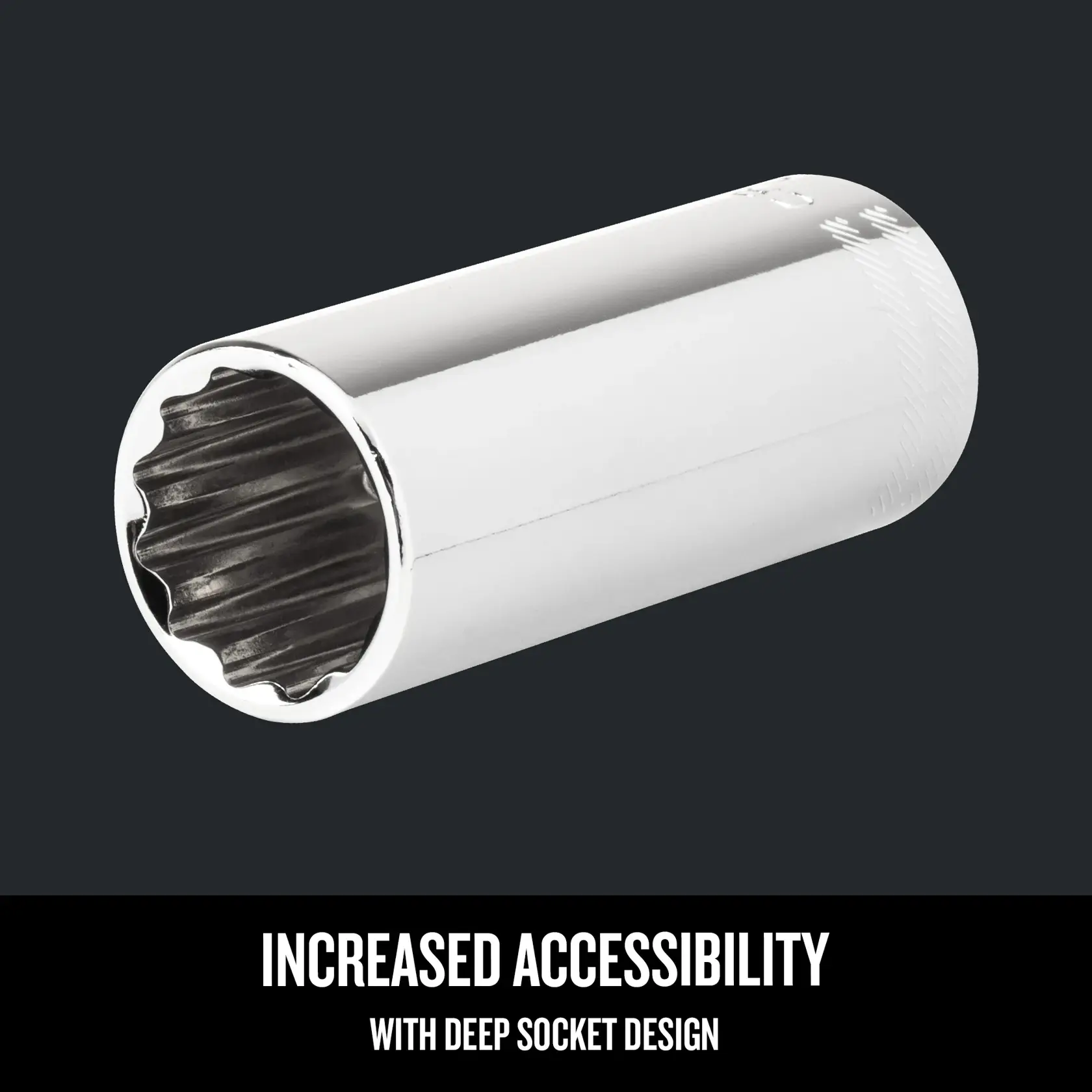 Graphic of CRAFTSMAN Sockets: 12-Point highlighting product features