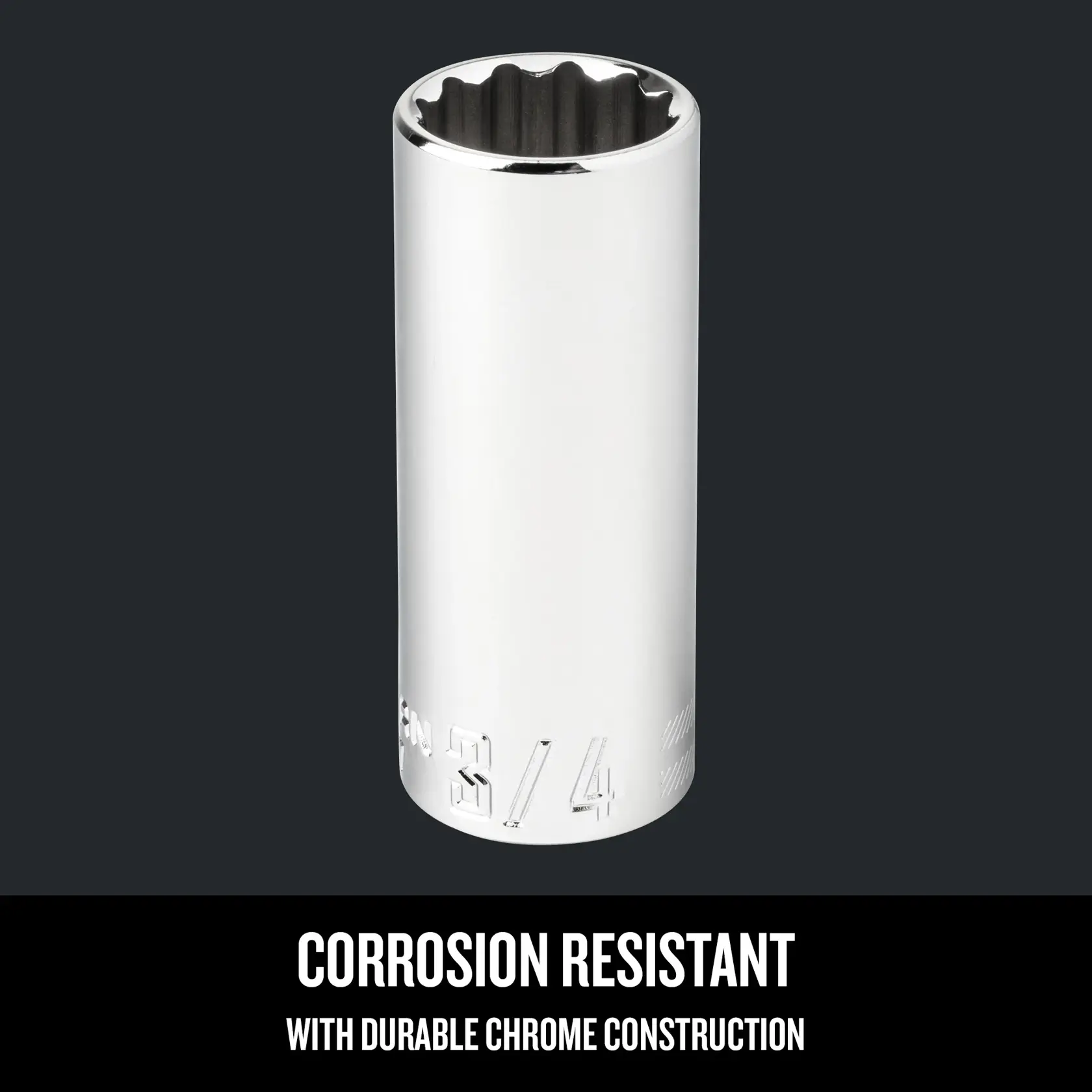 Graphic of CRAFTSMAN Sockets: 12-Point highlighting product features