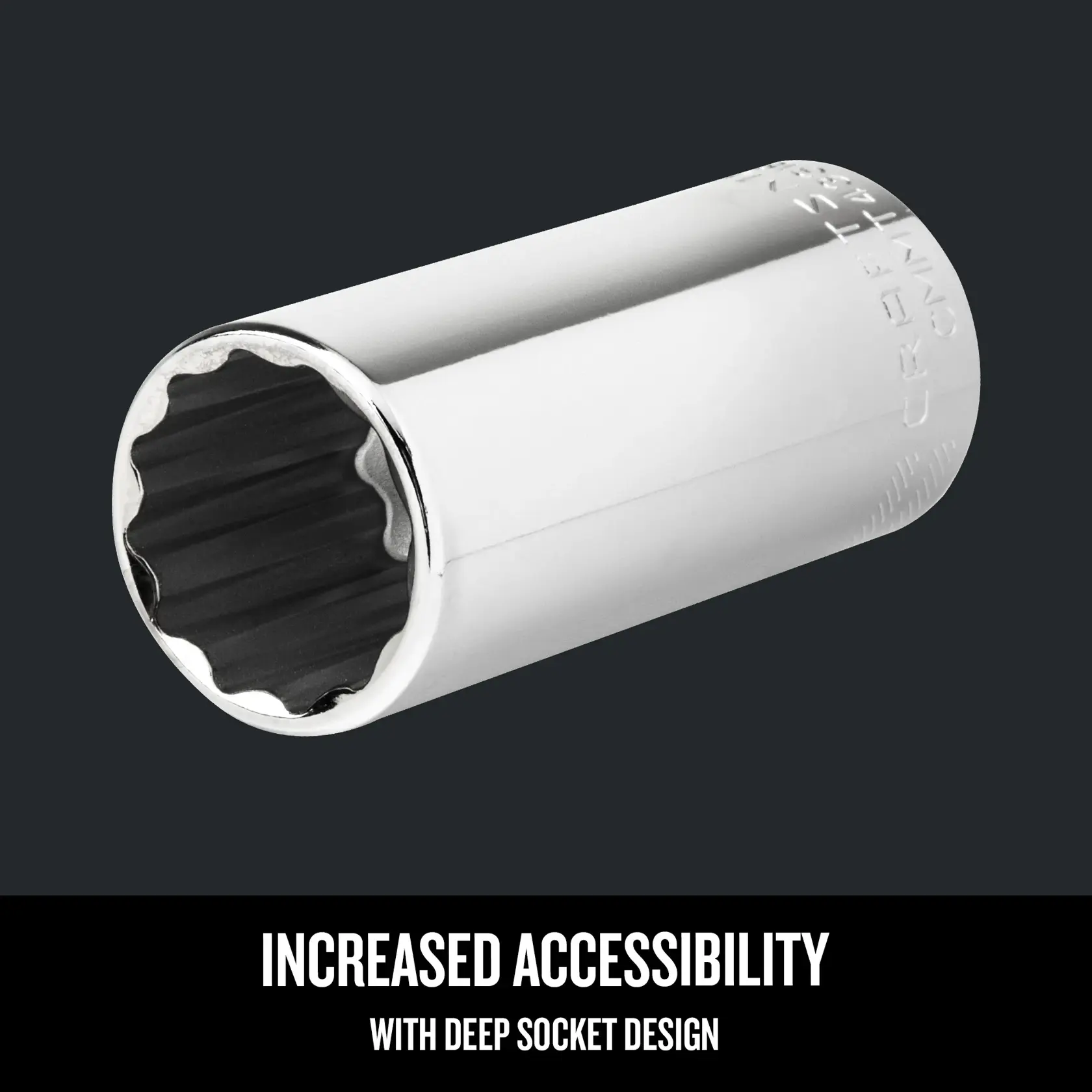 Graphic of CRAFTSMAN Sockets: 12-Point highlighting product features