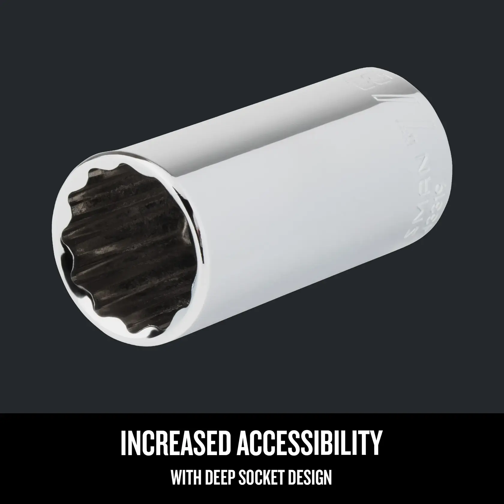 Graphic of CRAFTSMAN Sockets: 12-Point highlighting product features