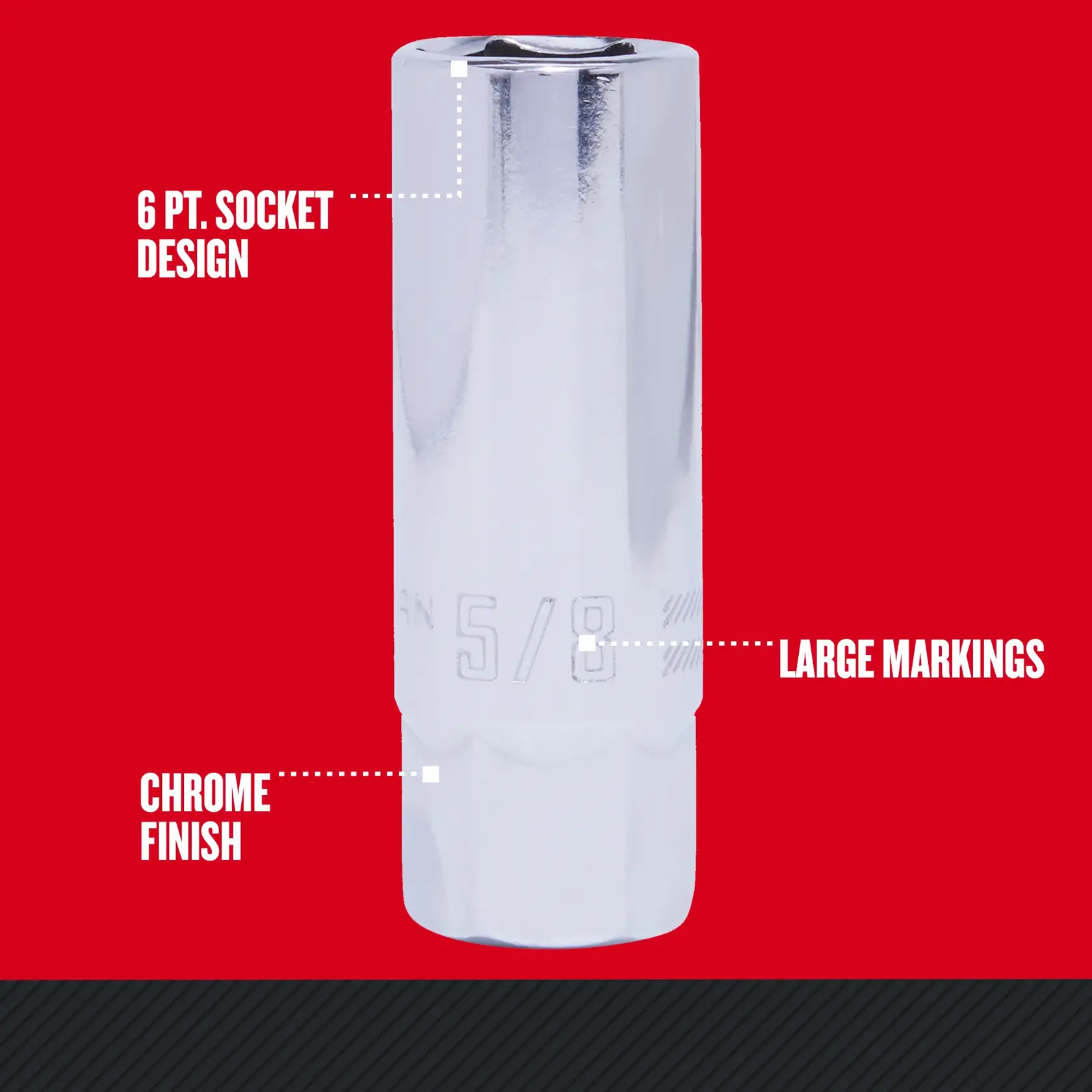 Graphic of CRAFTSMAN Sockets highlighting product features
