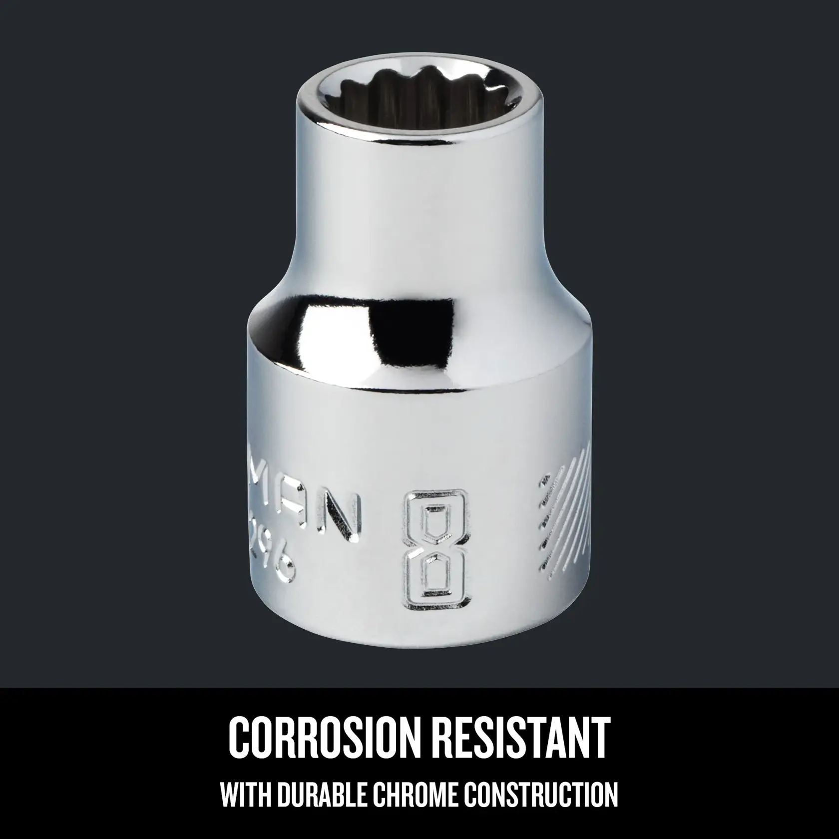 Graphic of CRAFTSMAN Sockets: 12-Point highlighting product features