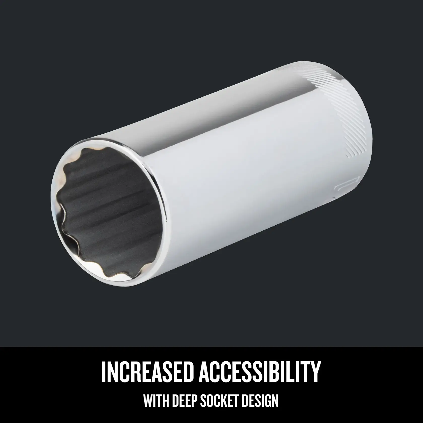 Graphic of CRAFTSMAN Sockets: 12-Point highlighting product features
