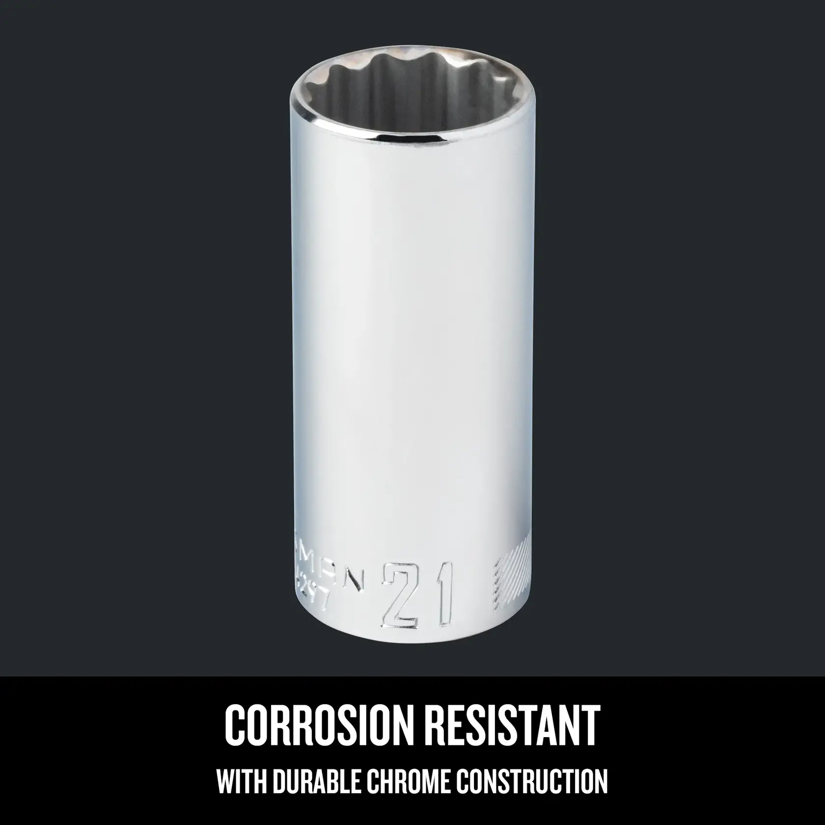 Graphic of CRAFTSMAN Sockets: 12-Point highlighting product features