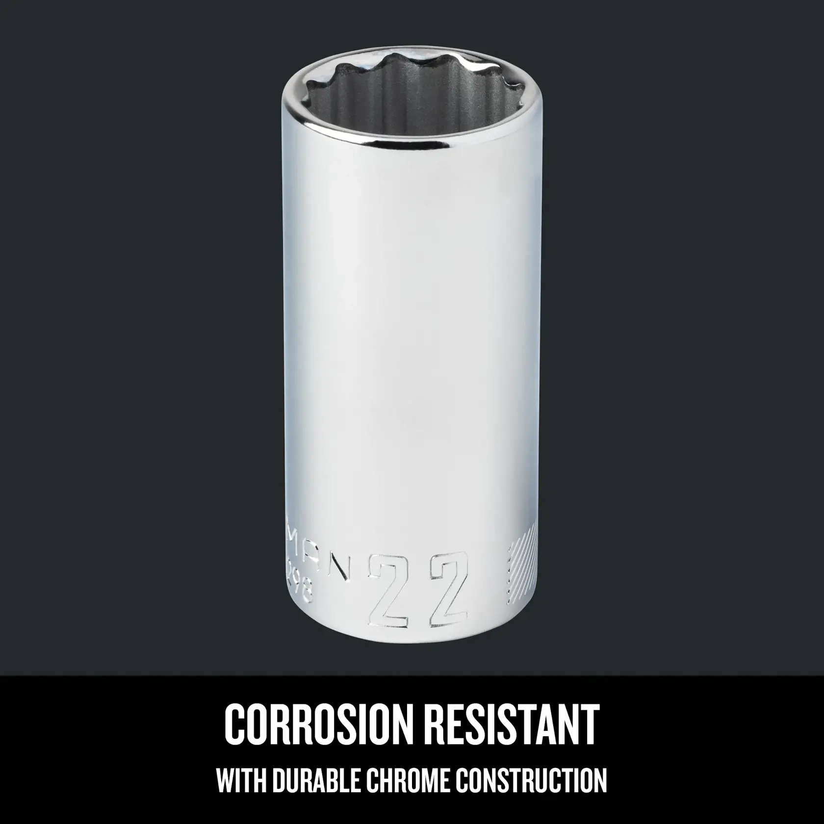 Graphic of CRAFTSMAN Sockets: 12-Point highlighting product features
