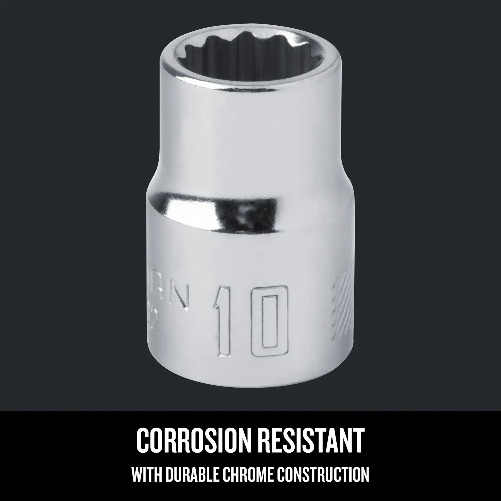 Graphic of CRAFTSMAN Sockets: 12-Point highlighting product features