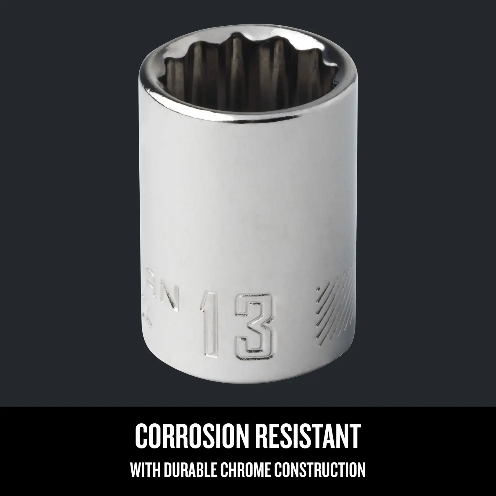 Graphic of CRAFTSMAN Sockets: 12-Point highlighting product features