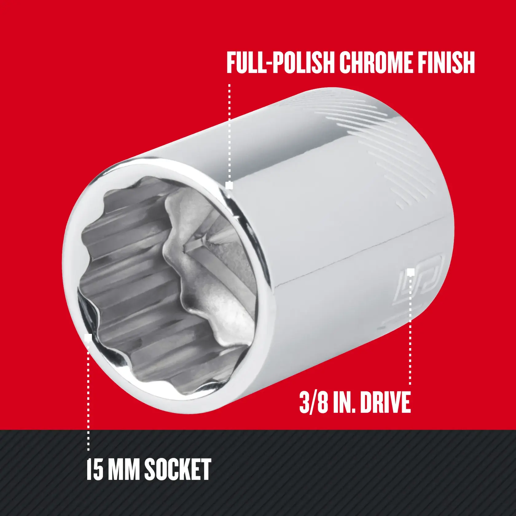 Graphic of CRAFTSMAN Sockets: 12-Point highlighting product features