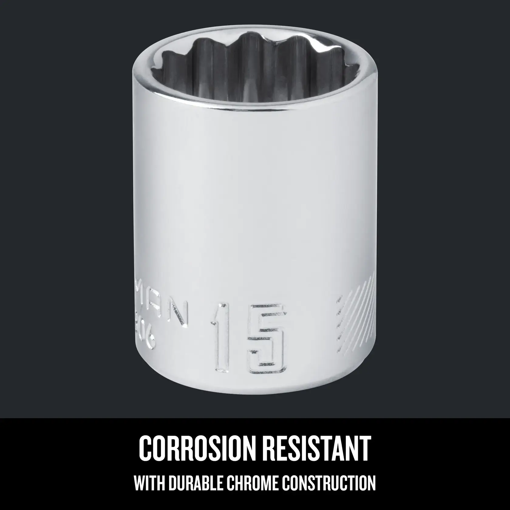 Graphic of CRAFTSMAN Sockets: 12-Point highlighting product features