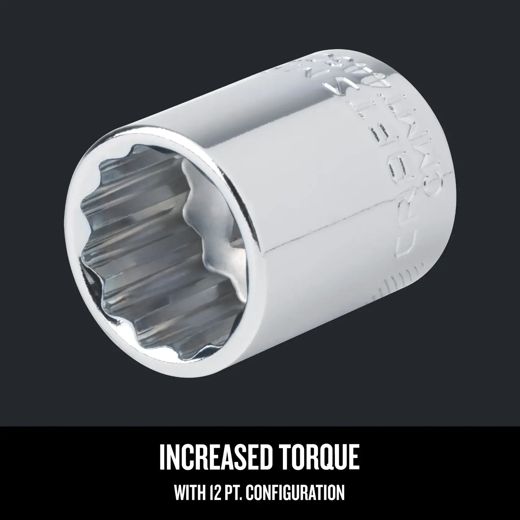 Graphic of CRAFTSMAN Sockets: 12-Point highlighting product features