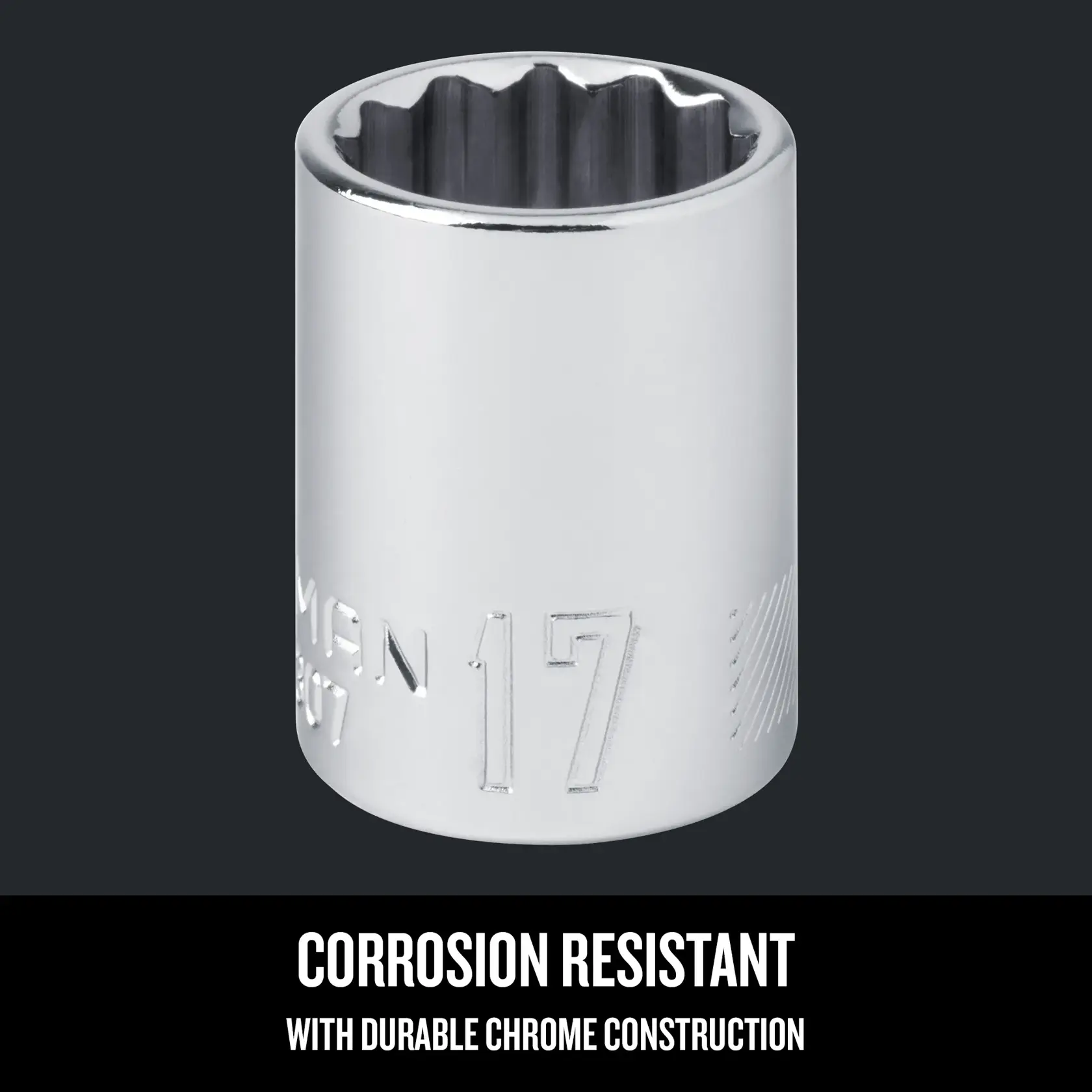 Graphic of CRAFTSMAN Sockets: 12-Point highlighting product features