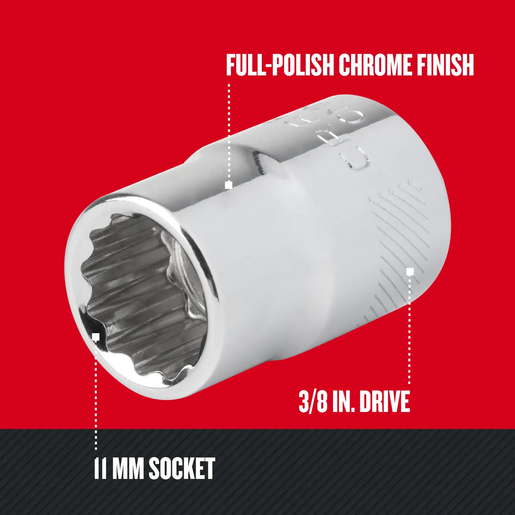 Graphic of CRAFTSMAN Sockets: 12-Point highlighting product features