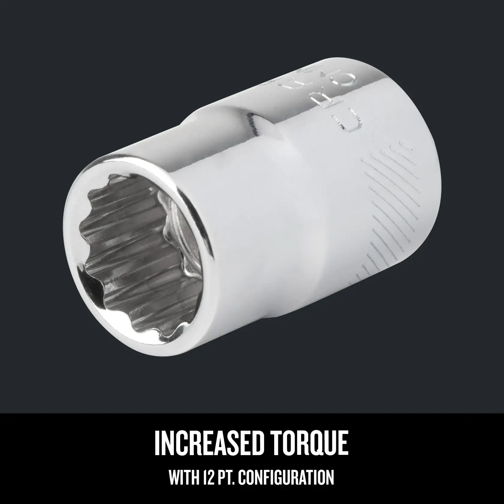 Graphic of CRAFTSMAN Sockets: 12-Point highlighting product features