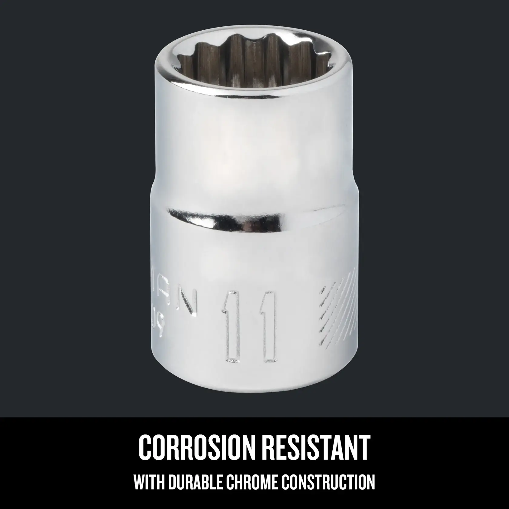 Graphic of CRAFTSMAN Sockets: 12-Point highlighting product features