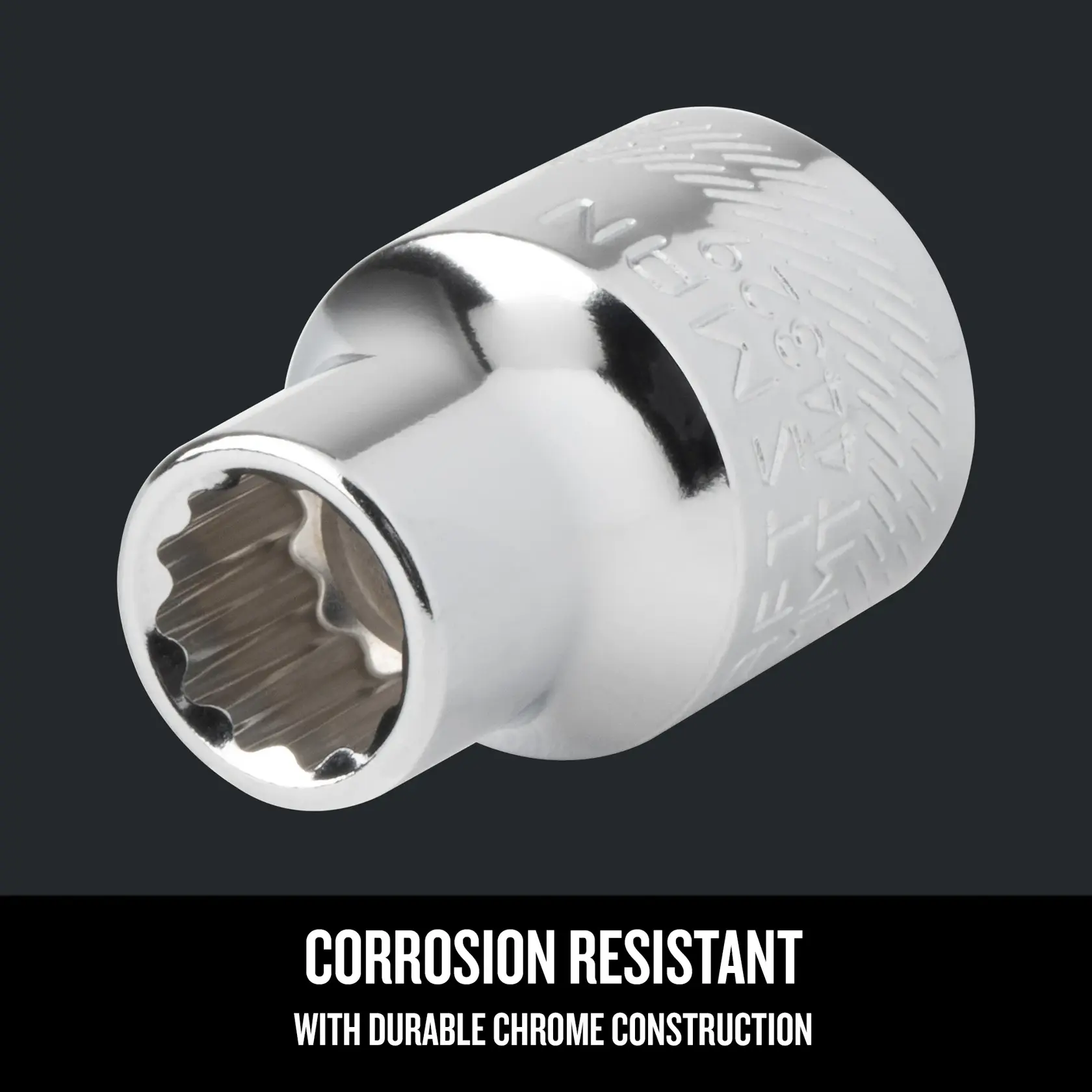 Graphic of CRAFTSMAN Sockets: 12-Point highlighting product features
