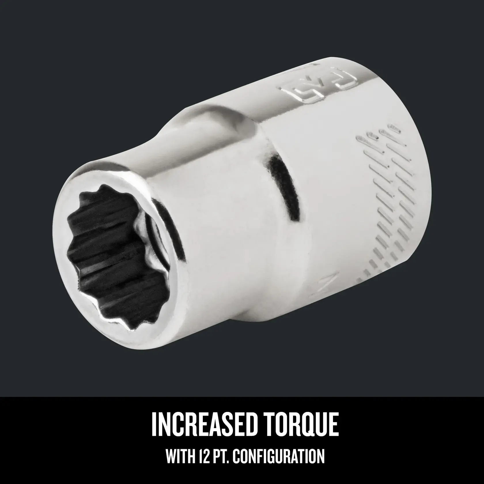 Graphic of CRAFTSMAN Sockets: 12-Point highlighting product features