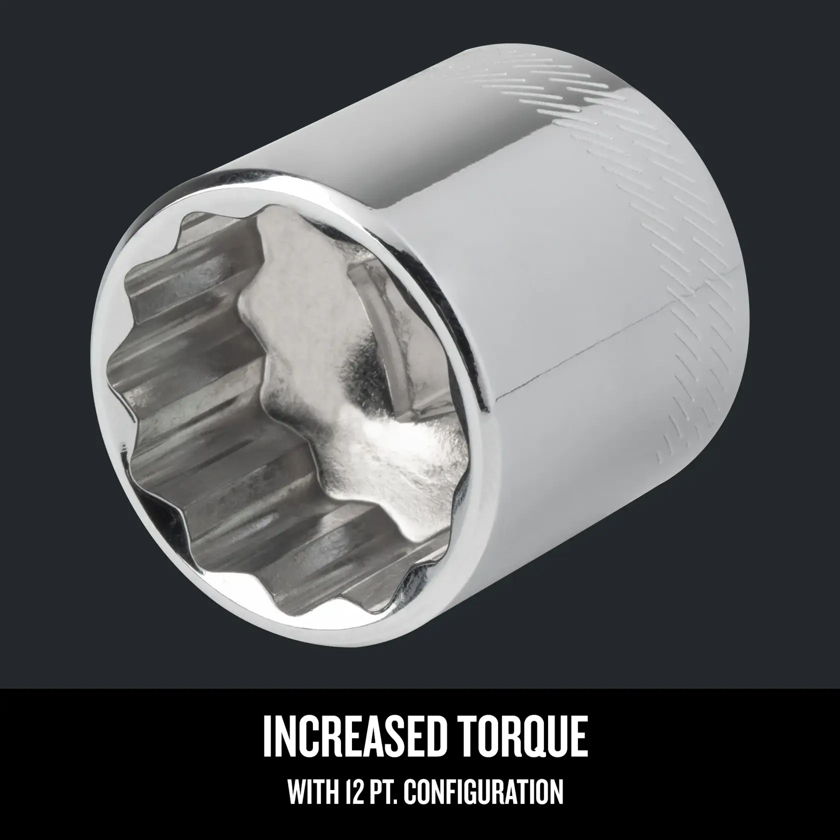 Graphic of CRAFTSMAN Sockets: 12-Point highlighting product features
