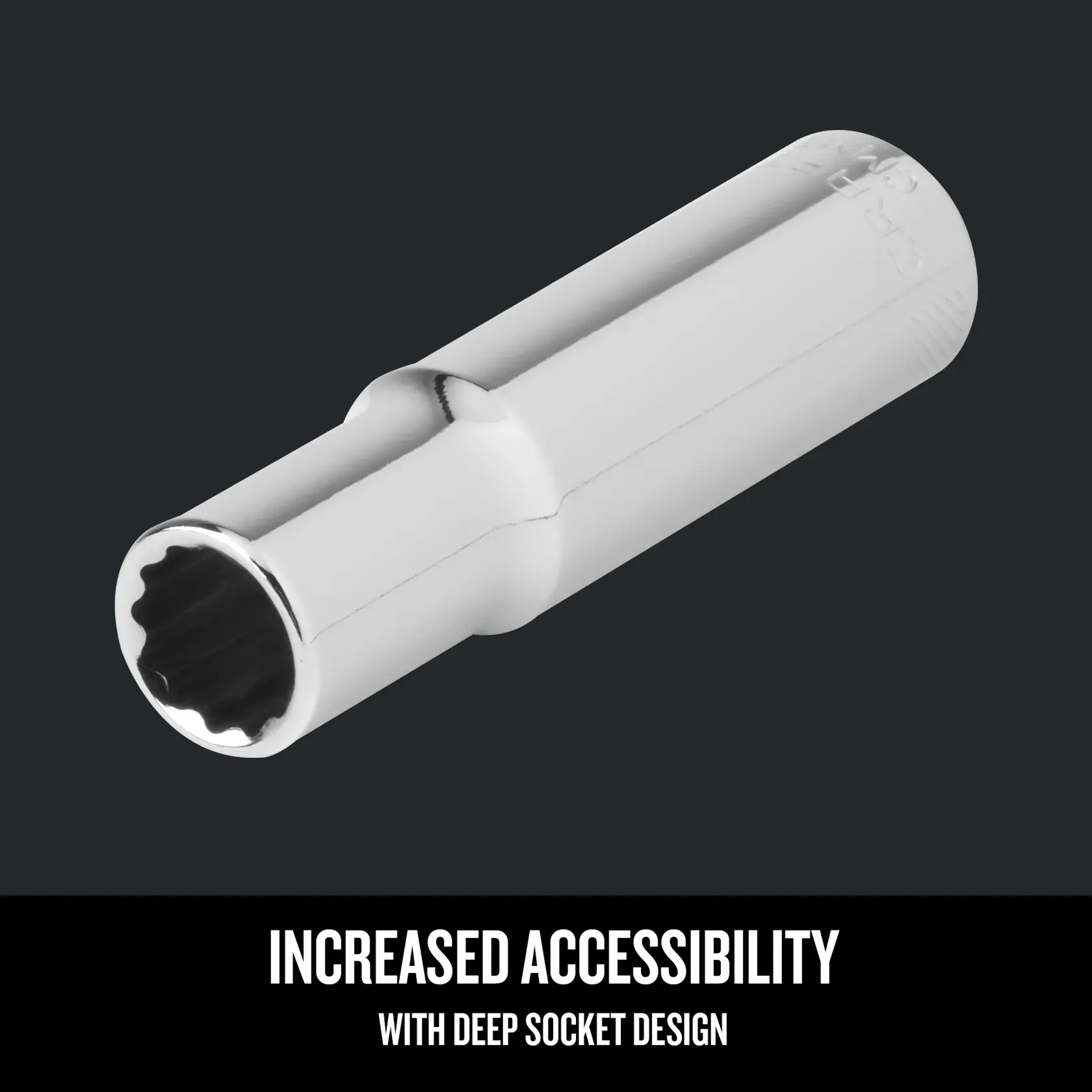 Graphic of CRAFTSMAN Sockets: 12-Point highlighting product features