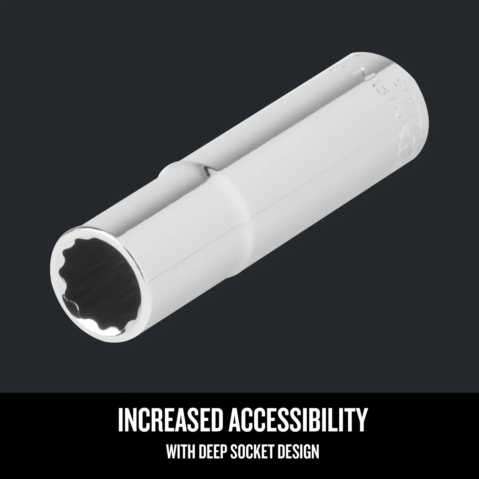 Graphic of CRAFTSMAN Sockets: 12-Point highlighting product features