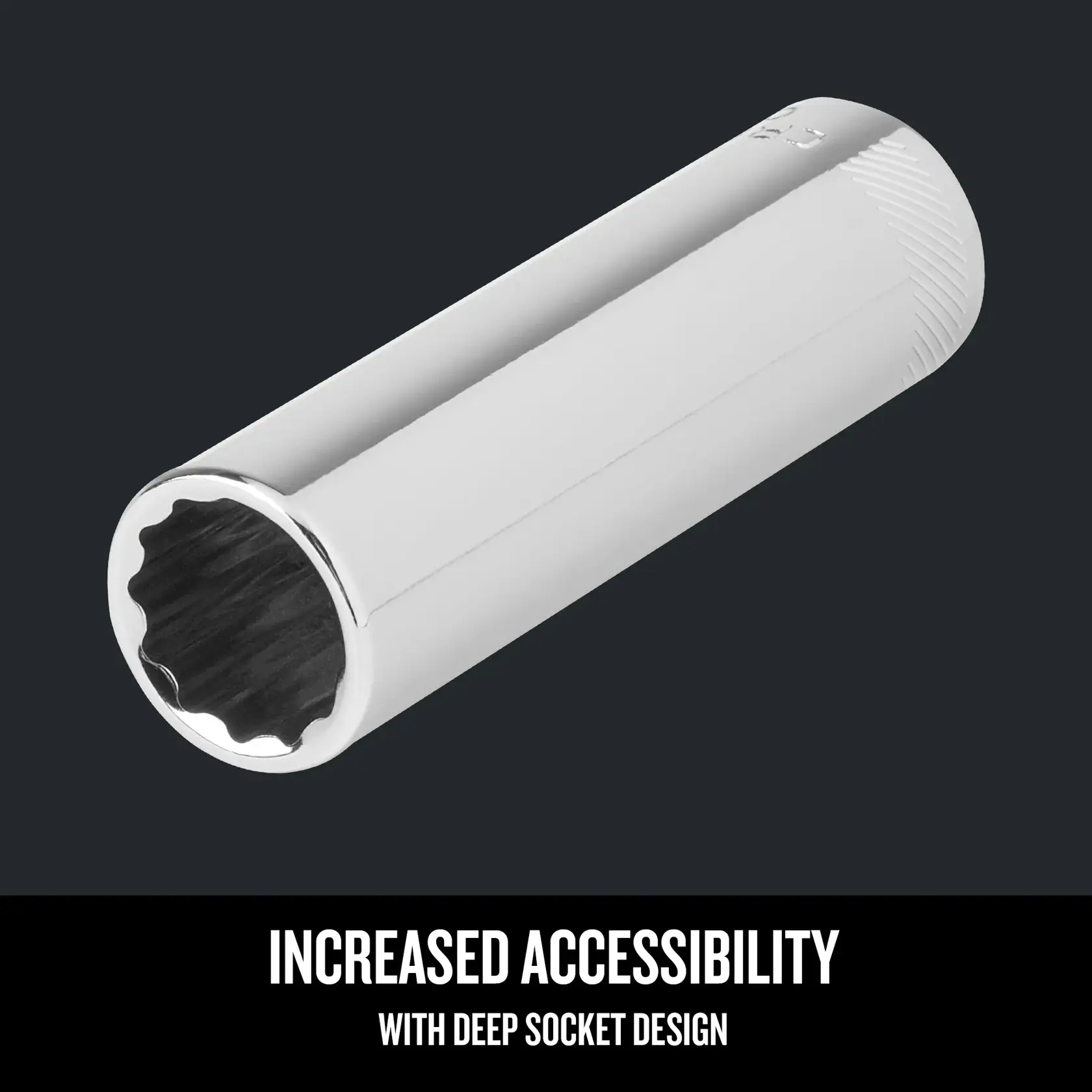 Graphic of CRAFTSMAN Sockets: 12-Point highlighting product features