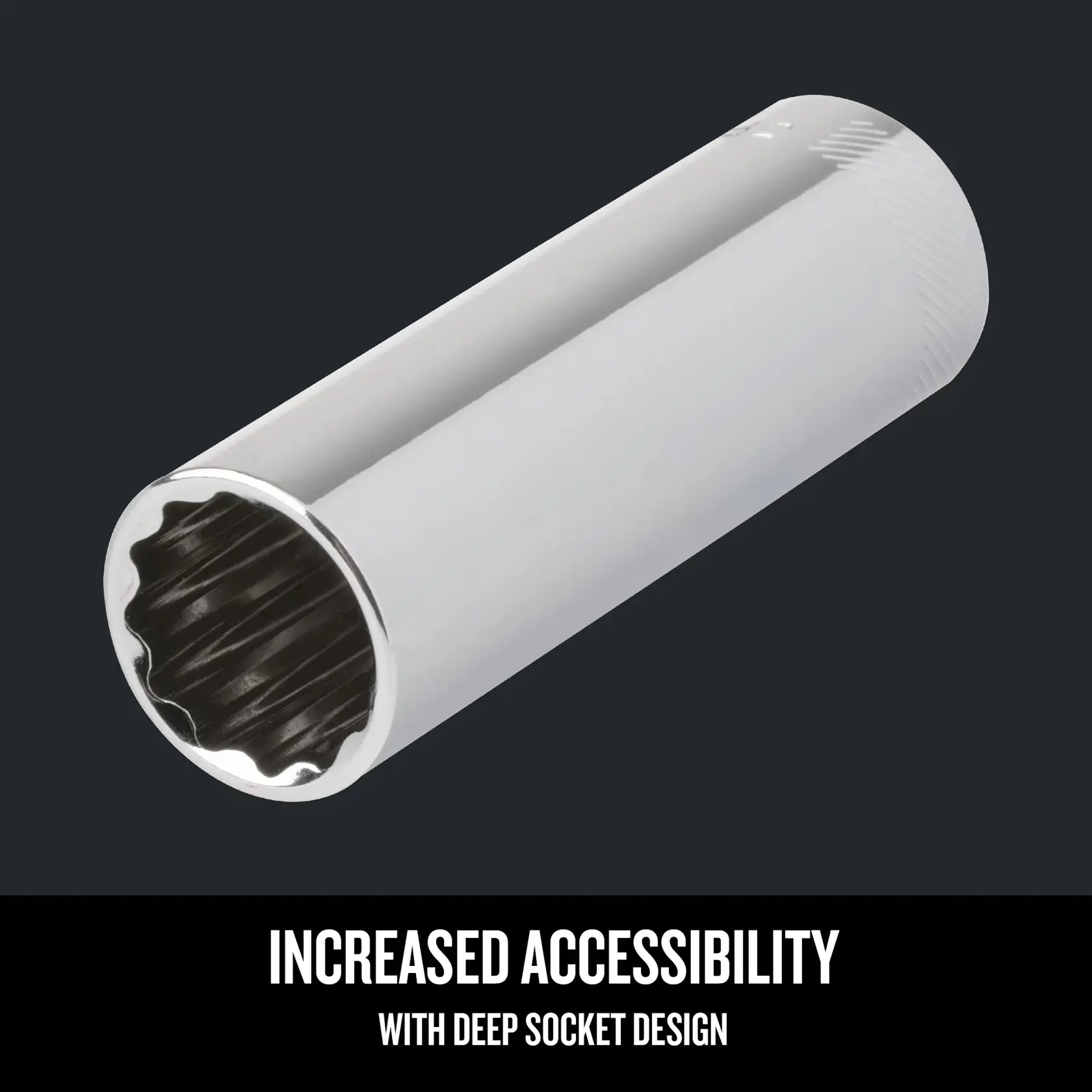 Graphic of CRAFTSMAN Sockets: 12-Point highlighting product features