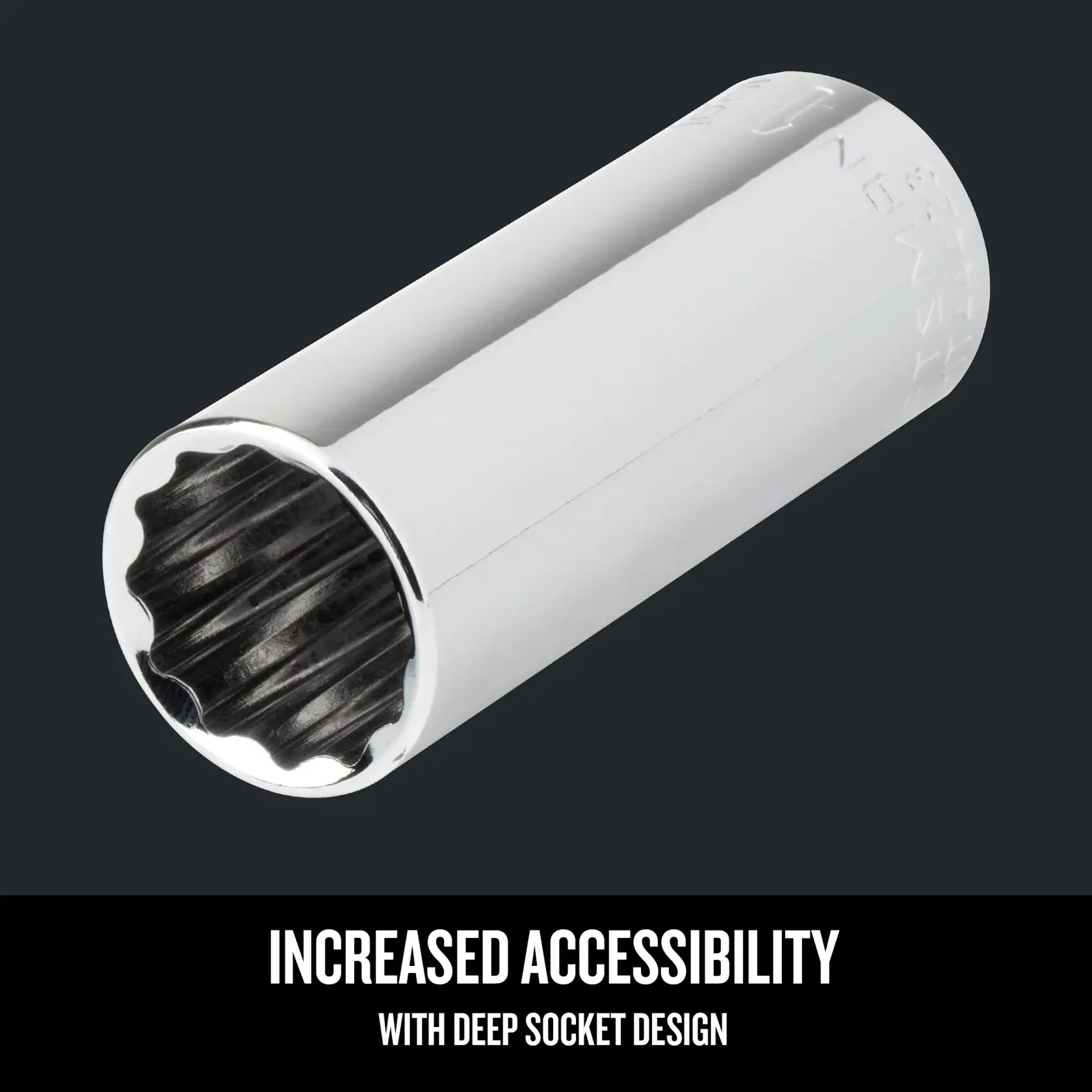 Graphic of CRAFTSMAN Sockets: 12-Point highlighting product features