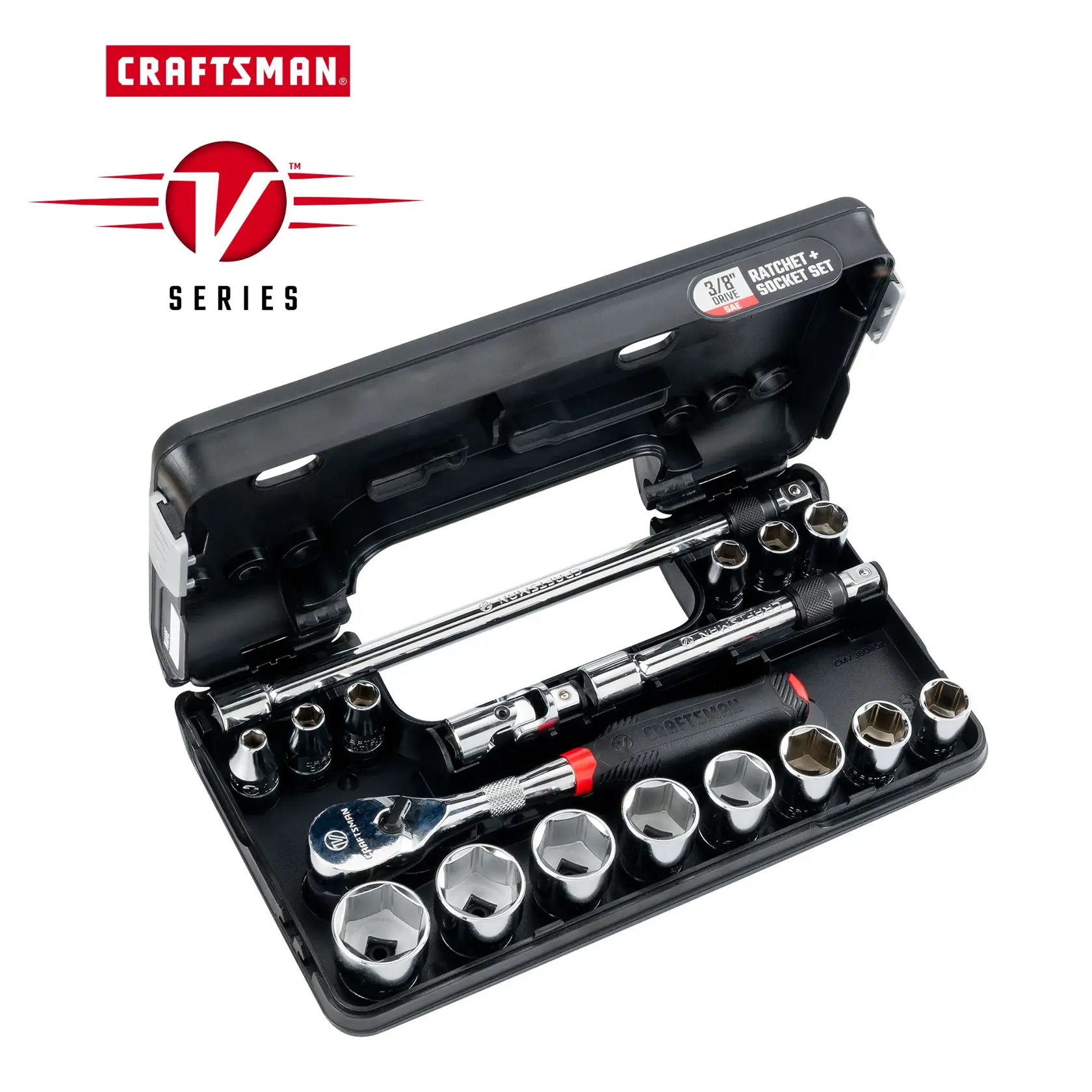 Graphic of CRAFTSMAN Mechanics Tool Set highlighting product features