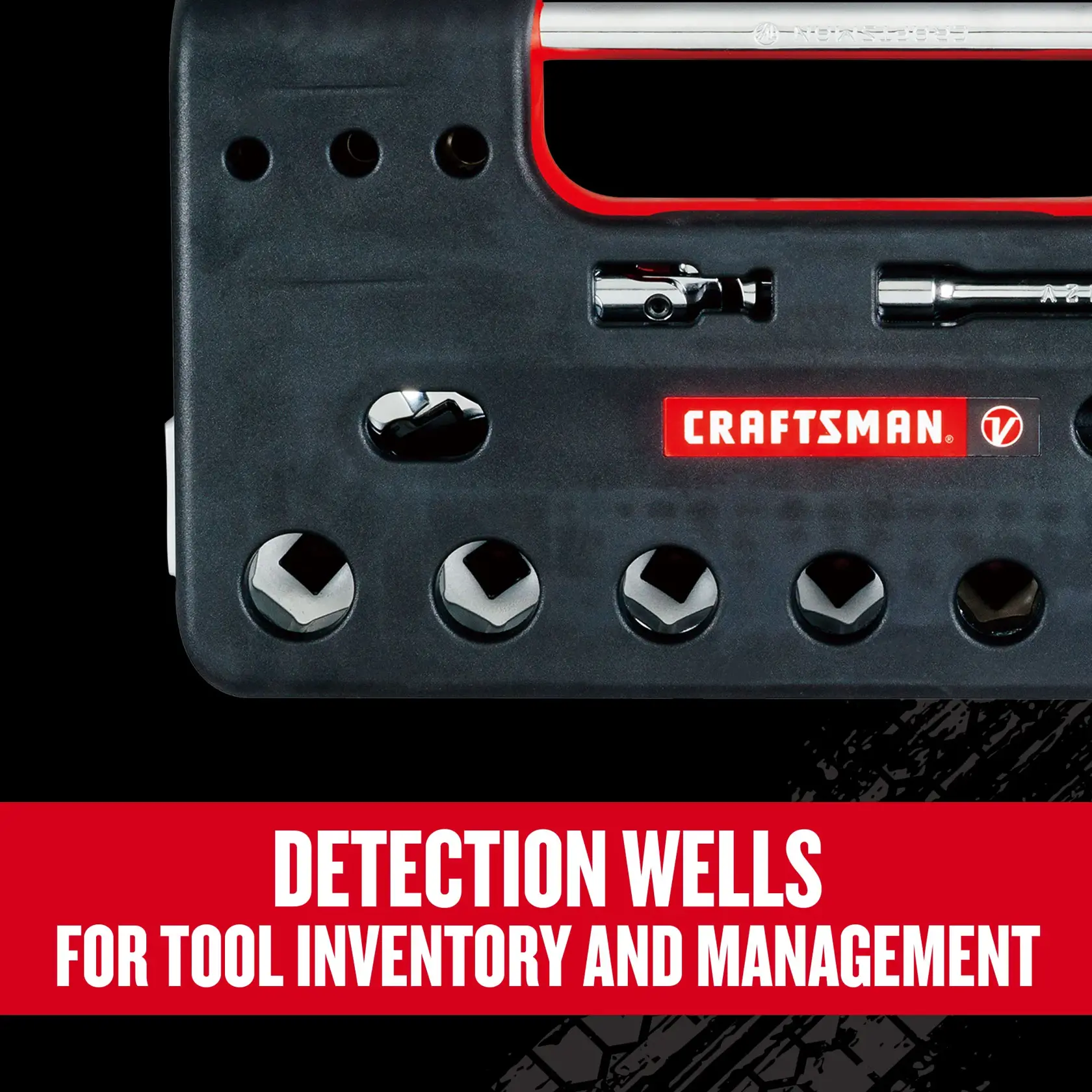 Graphic of CRAFTSMAN Mechanics Tool Set highlighting product features