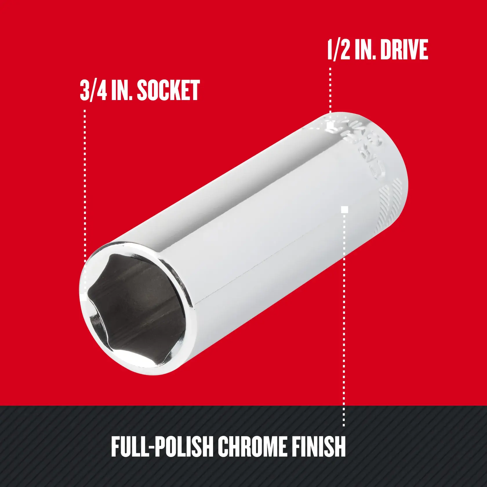 Graphic of CRAFTSMAN Sockets: 6-Point highlighting product features