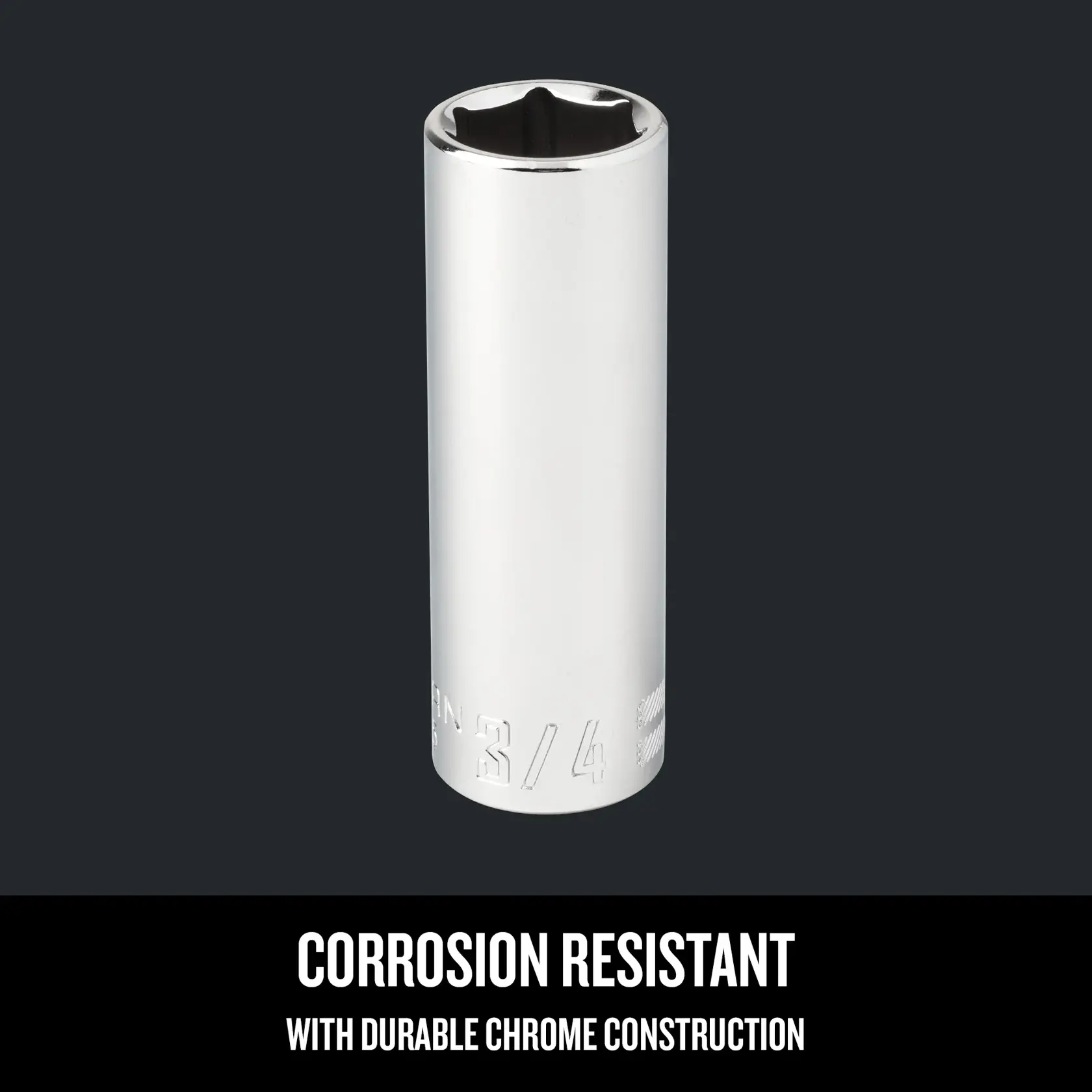 CRAFTSMAN® 1/2-Inch Drive 3/4-Inch 12-Point Standard (SAE) Deep Socket thumbnail 5