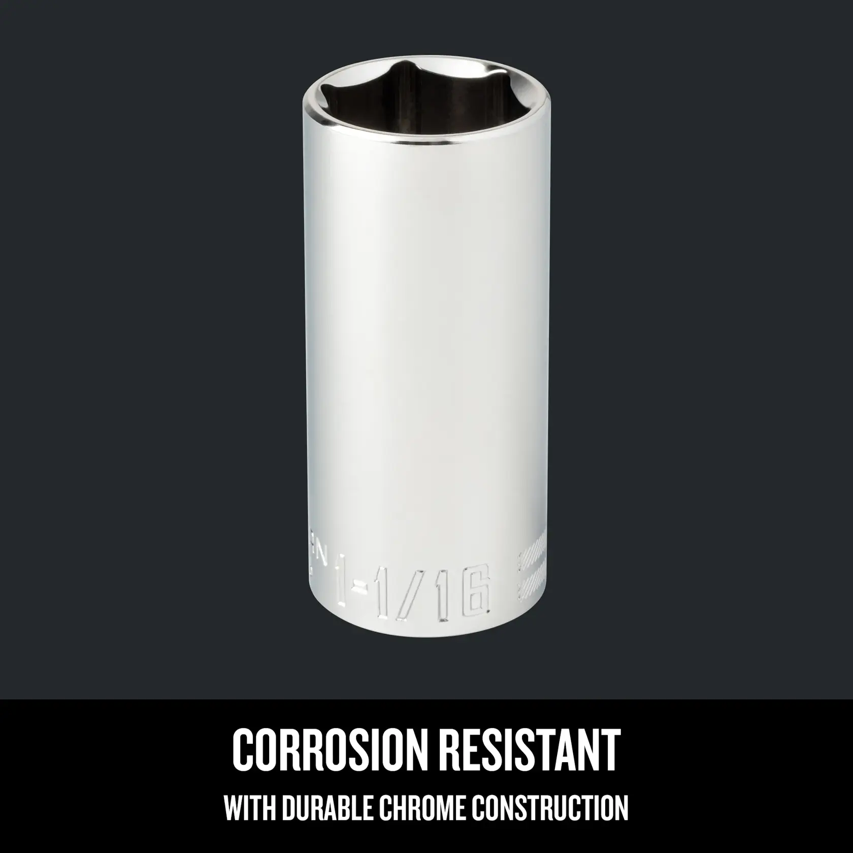 Graphic of CRAFTSMAN Sockets: 6-Point highlighting product features
