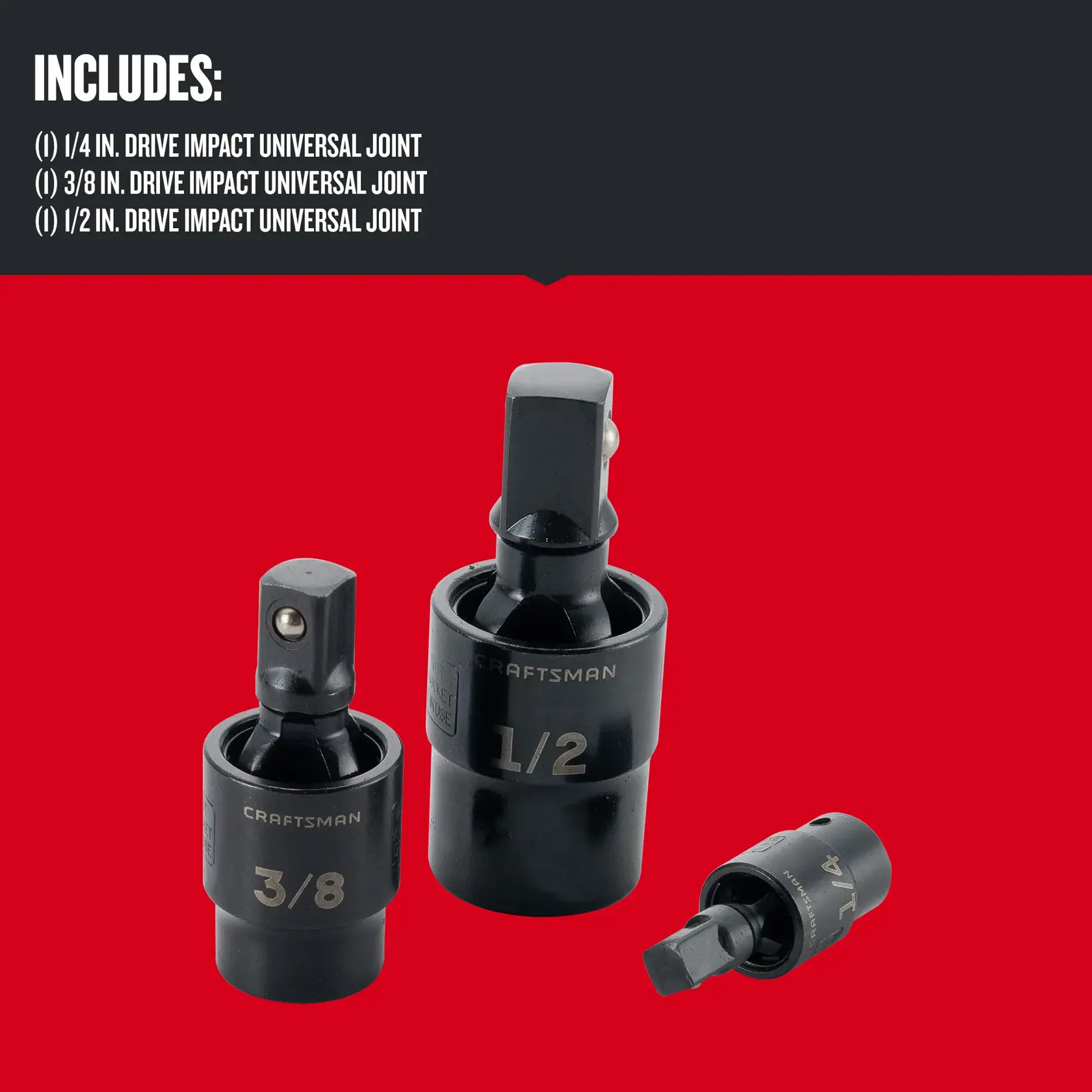 Graphic of CRAFTSMAN Sockets: Impact highlighting product features