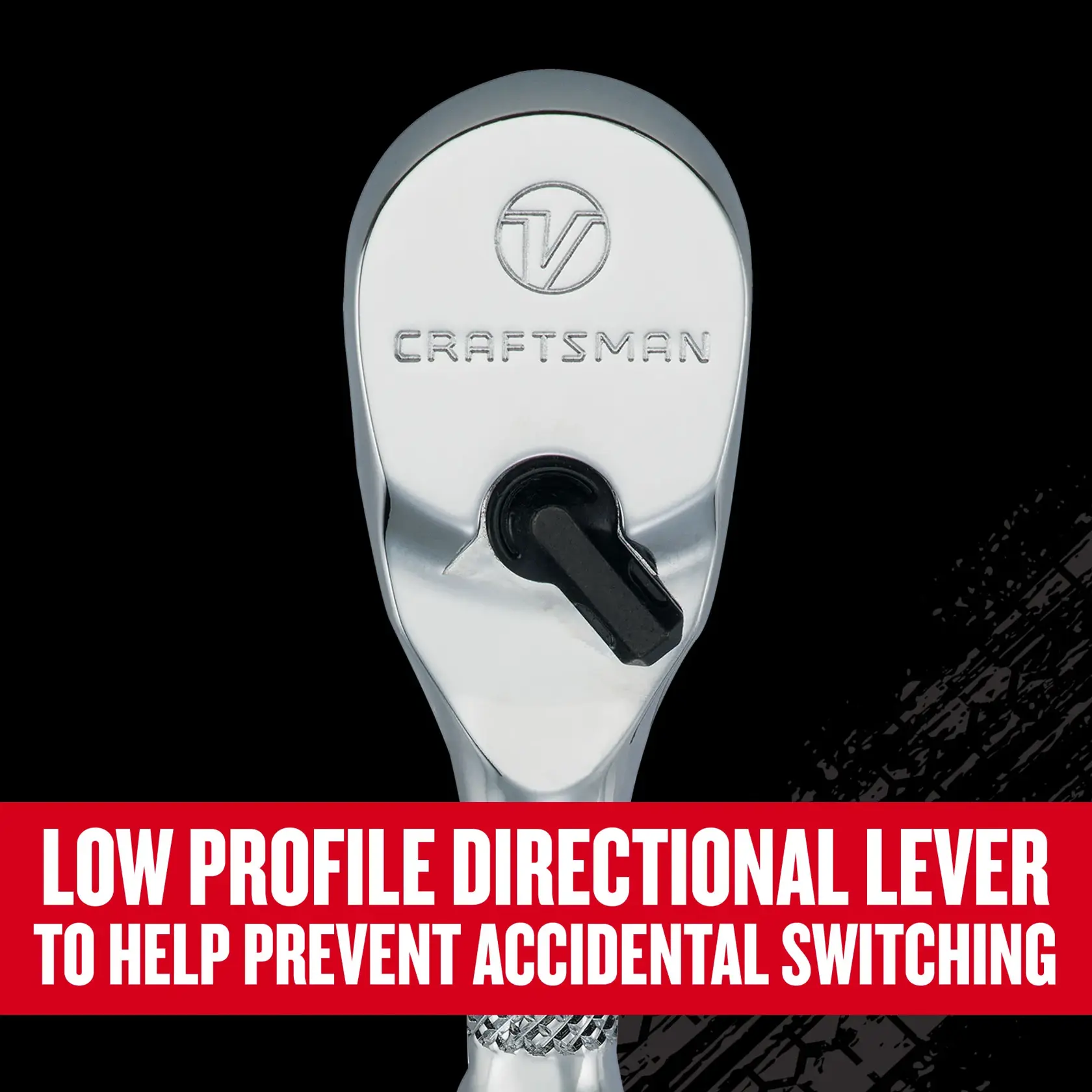 Graphic of CRAFTSMAN Ratchets highlighting product features