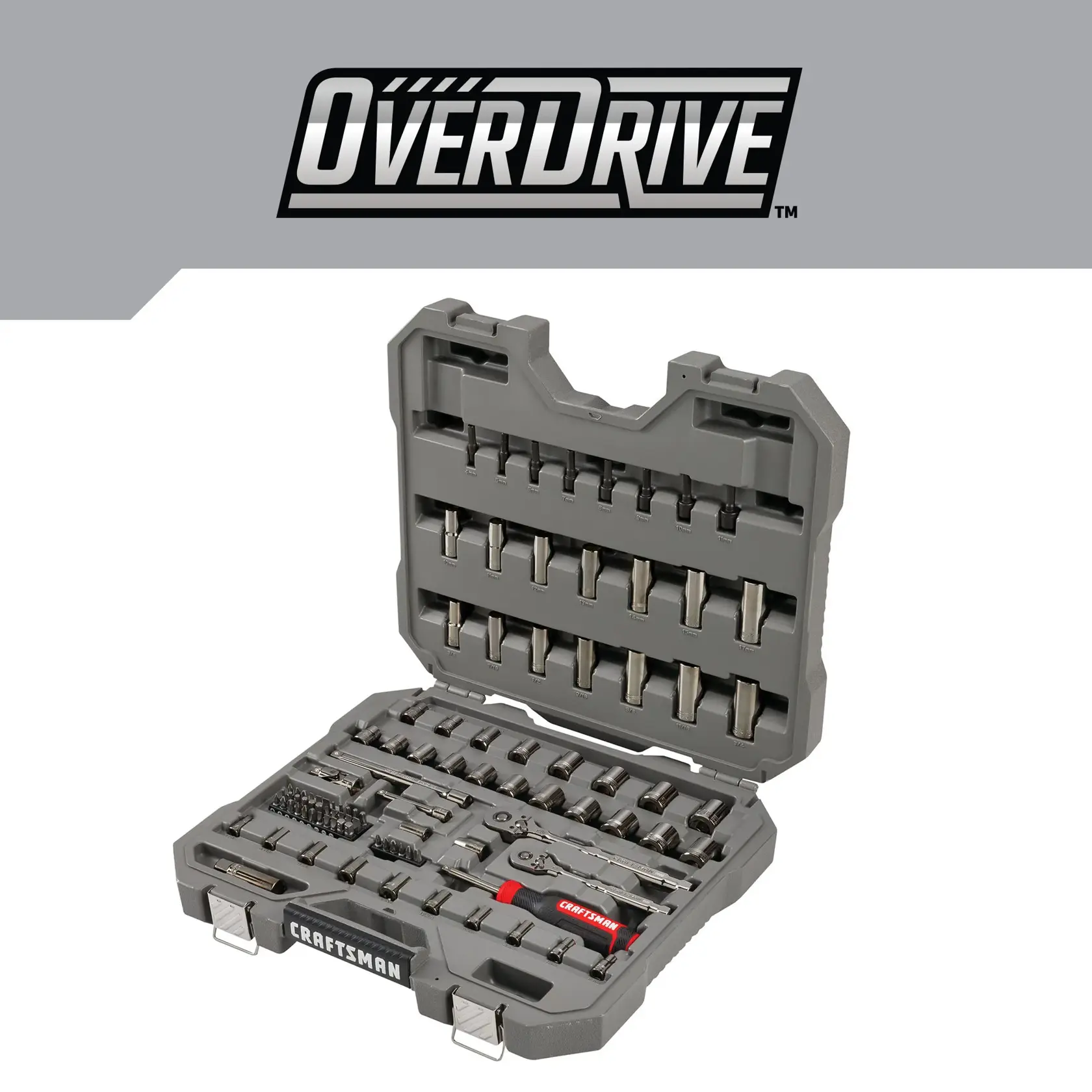 CRAFTSMAN OVERDRIVE 99 PIECE MECHANICS TOOL SET in case