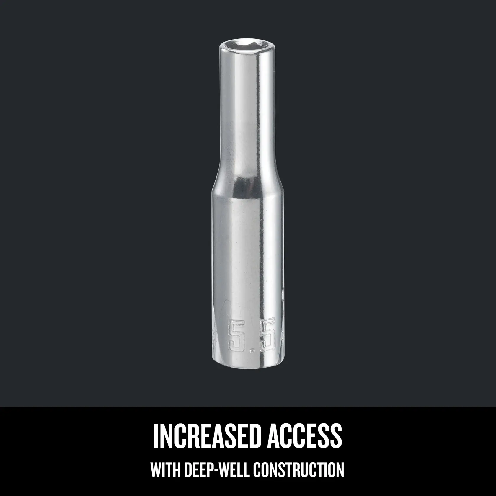 Graphic of CRAFTSMAN Sockets: 6-Point highlighting product features