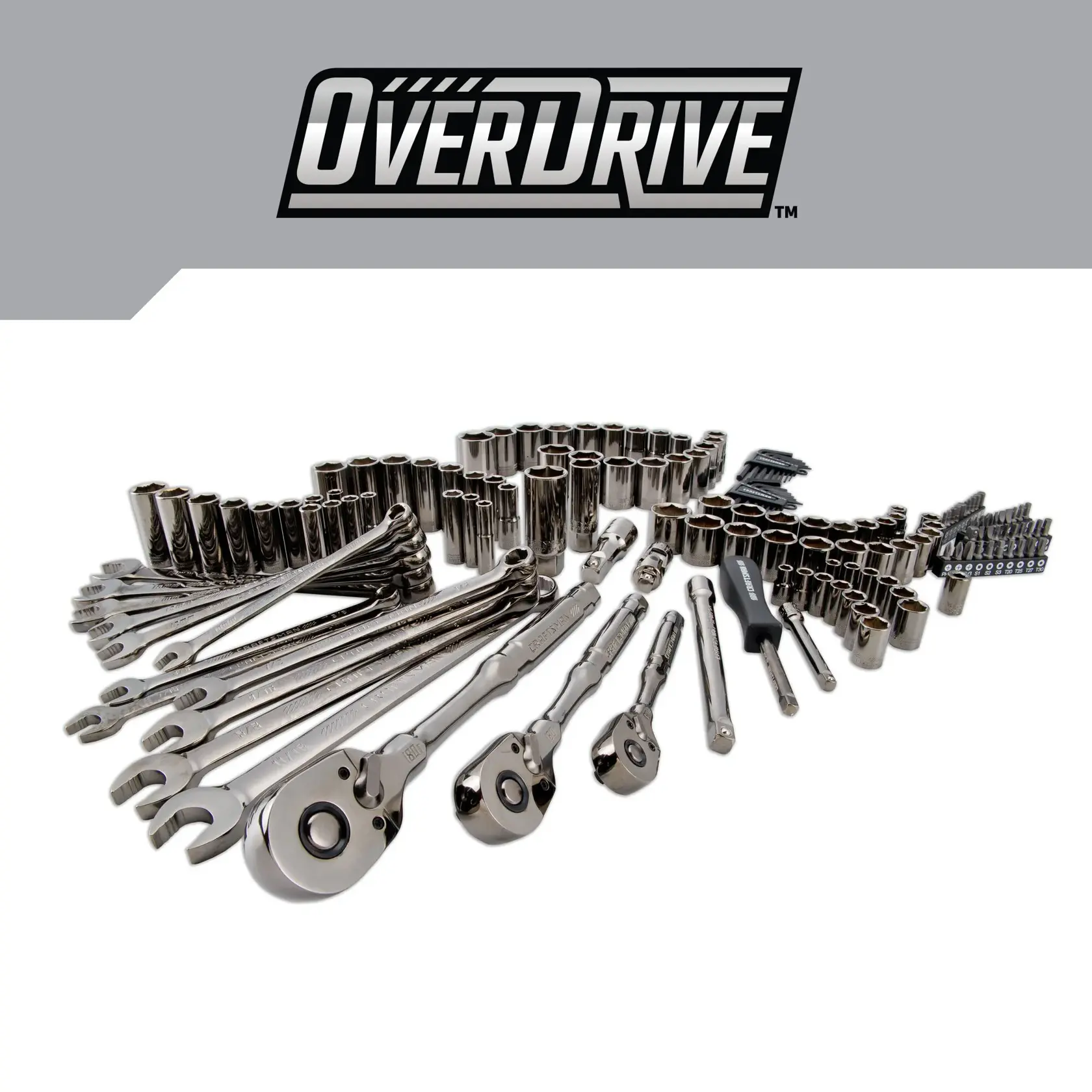 CRAFTSMAN OVERDRIVE 154 PIECE MECHANICS TOOL SET product on white background