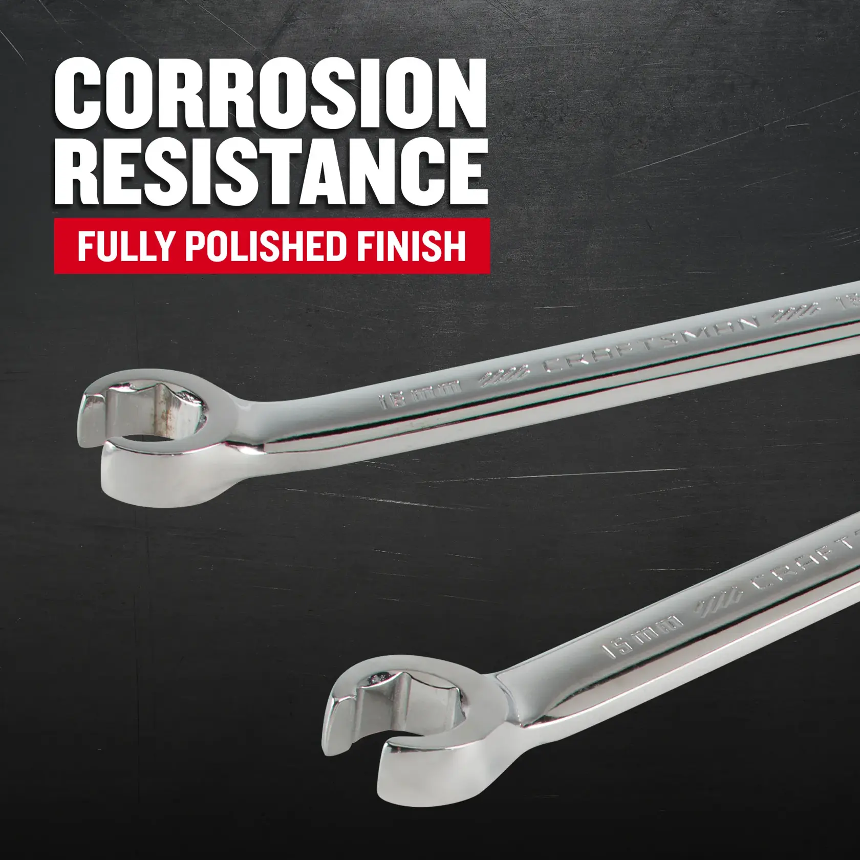 Craftsman CMMT99333 5 pc 6-Point Metric Flare Nut Open End Wrench Set F+B