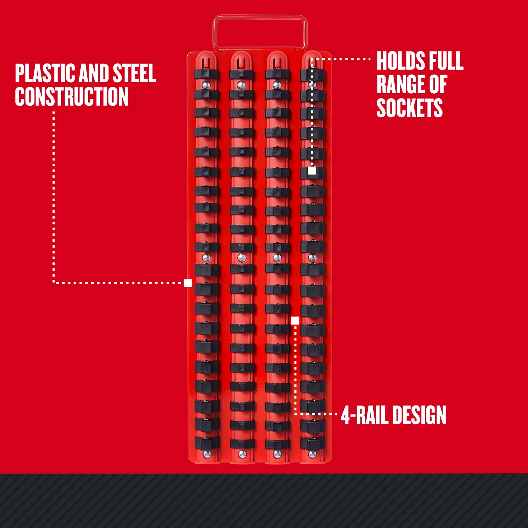 Graphic of CRAFTSMAN Storage: Part Organizers highlighting product features