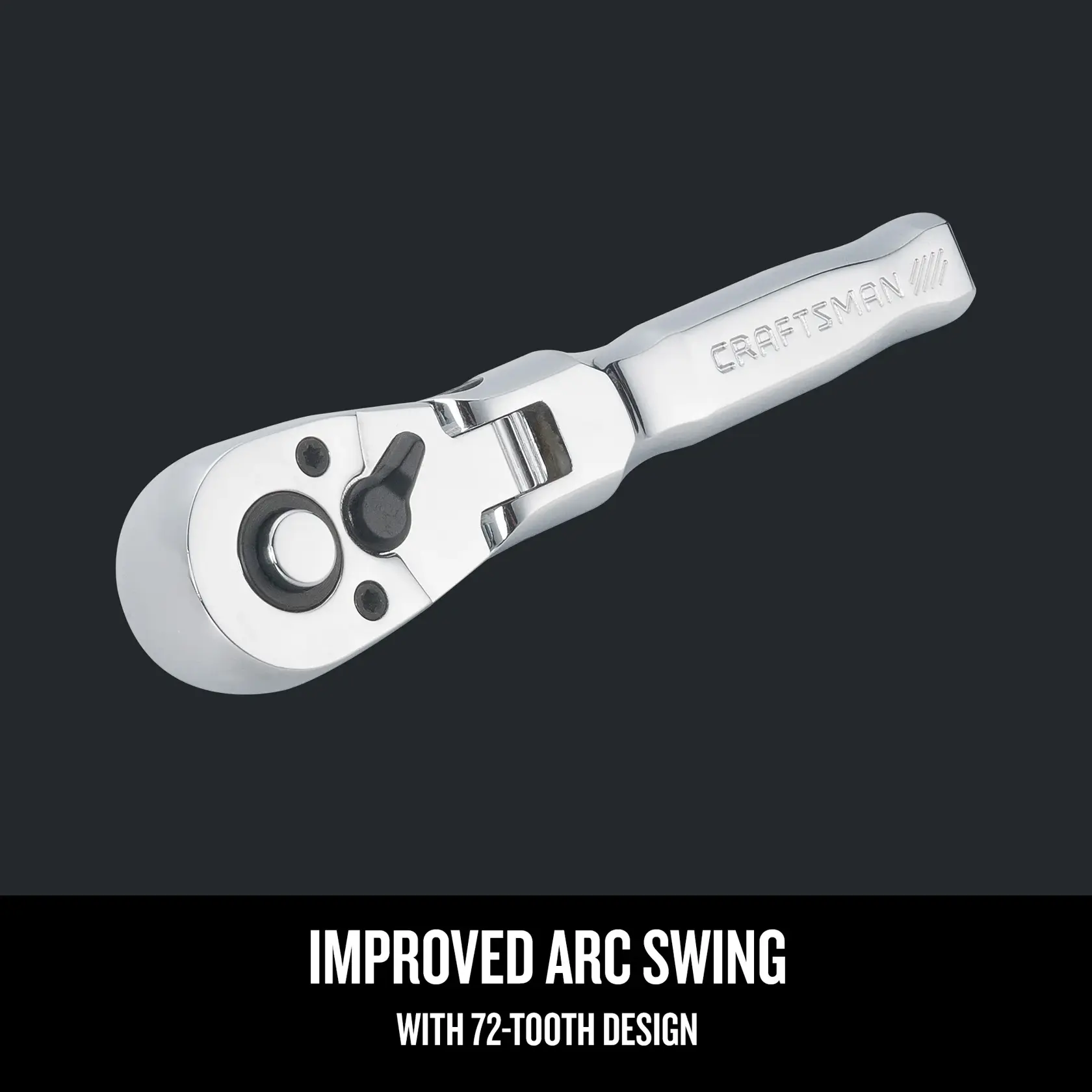 Graphic of CRAFTSMAN Ratchets highlighting product features