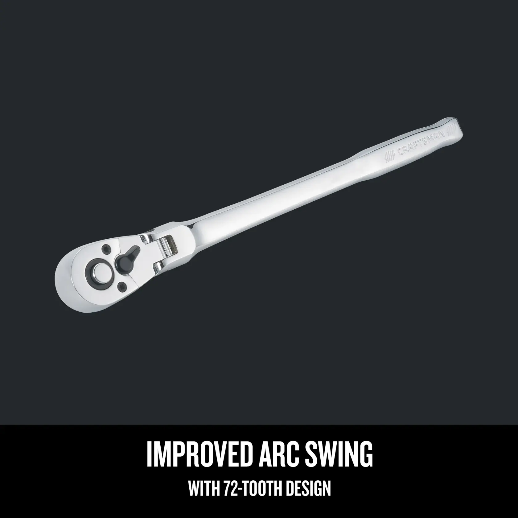 Graphic of CRAFTSMAN Ratchets highlighting product features