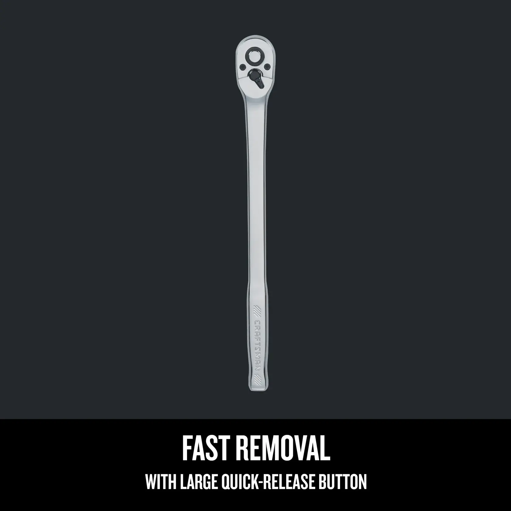 Graphic of CRAFTSMAN Ratchets highlighting product features