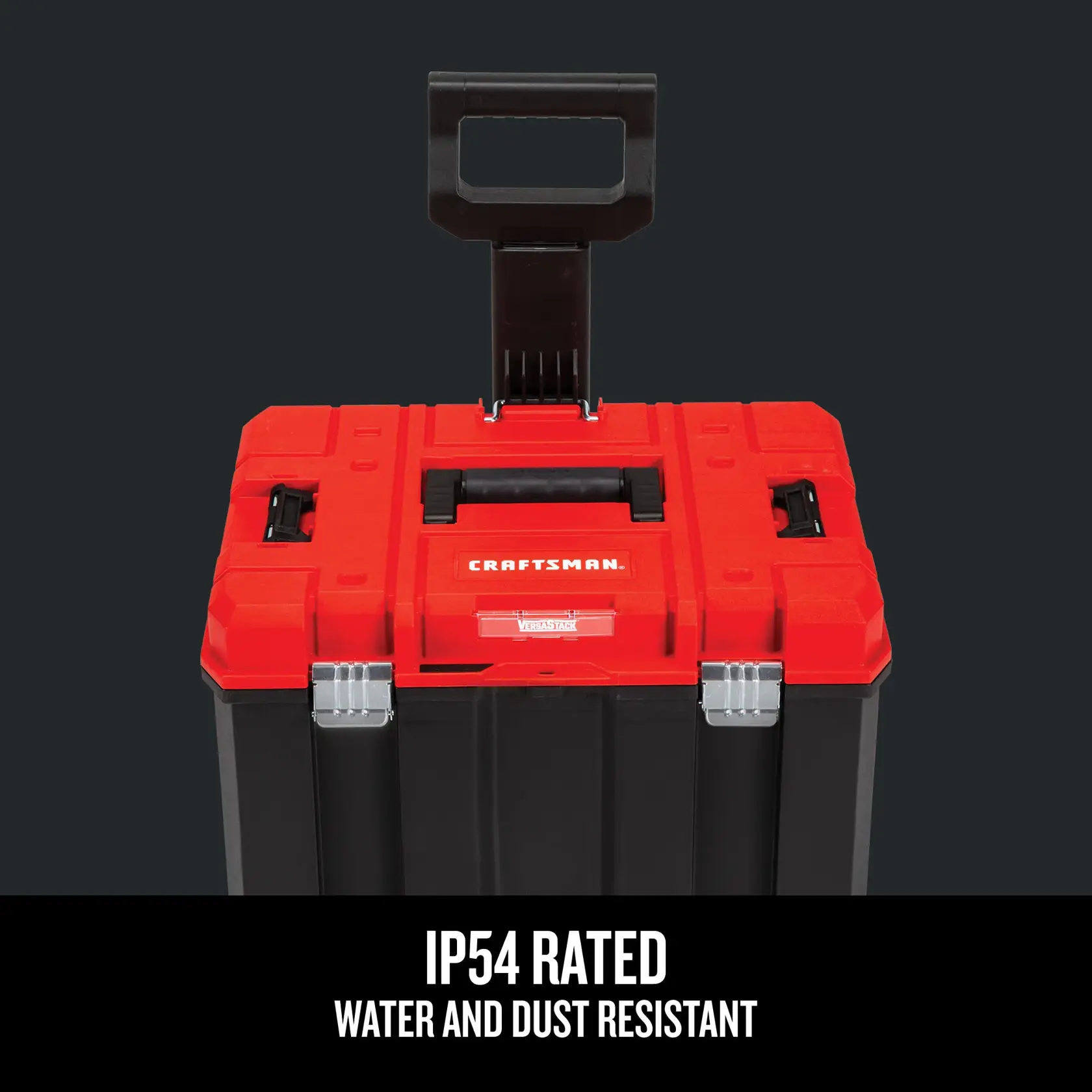 Graphic of CRAFTSMAN Storage: Versastack highlighting product features