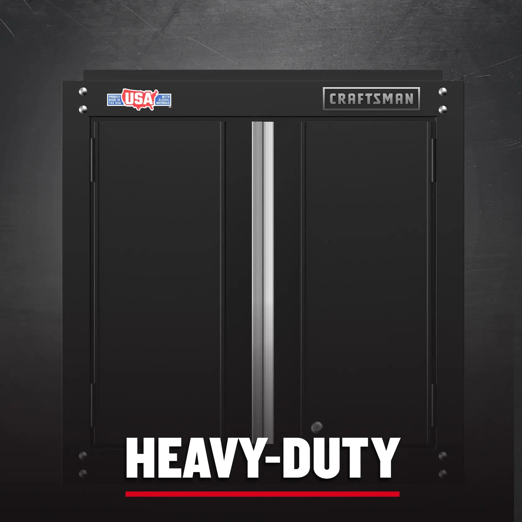 Craftsman CMST22800BK 48-Inch Steel Freestanding Garage Storage Tool Cabinet (Black) F+B