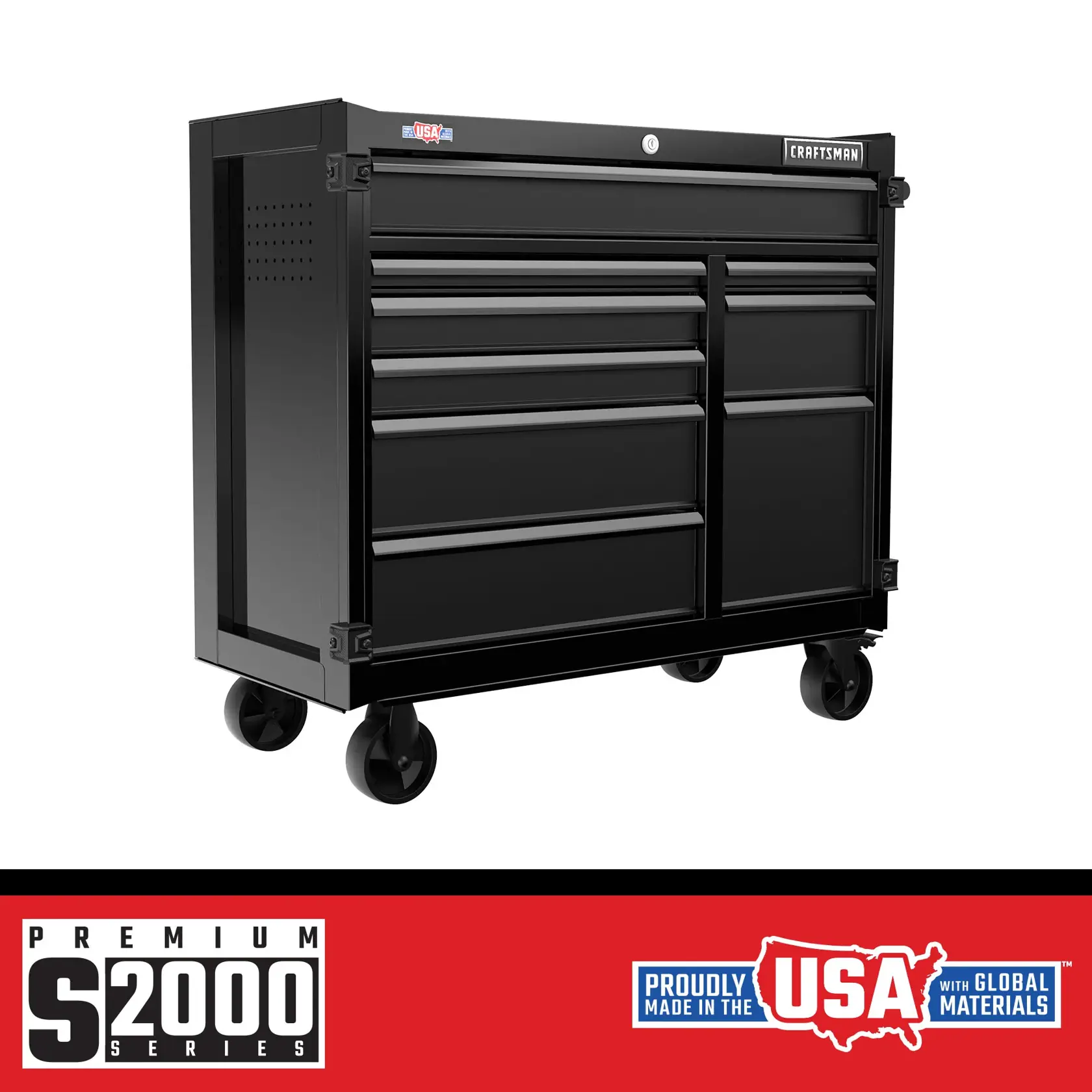 41" Premium S2000 Storage Cabinet with Premium S2000 and Made in the USA logos