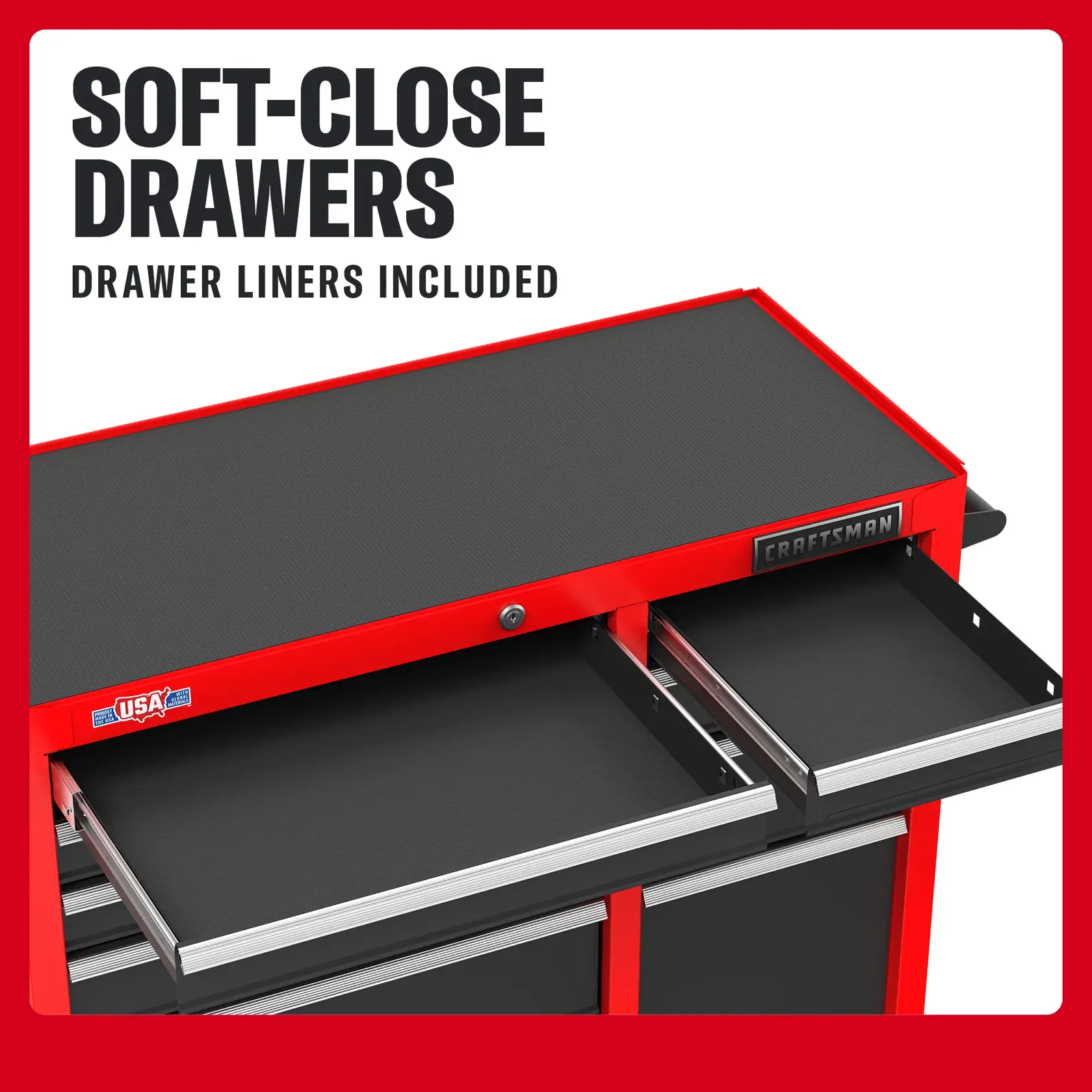 52-in 10-drawer Steel Rolling Tool Cabinet | CRAFTSMAN®