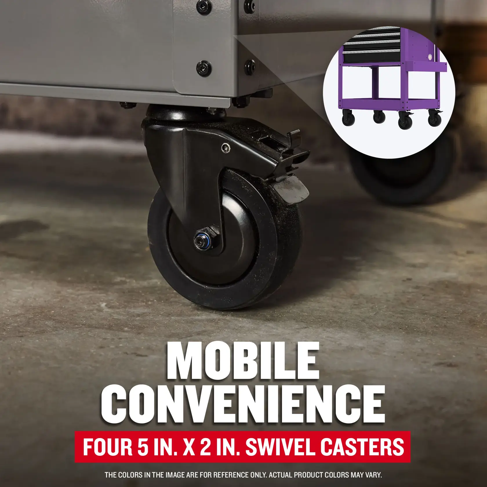 eComm Graphic Mobile Convenience of CRAFTSMAN Purple Utility Cart